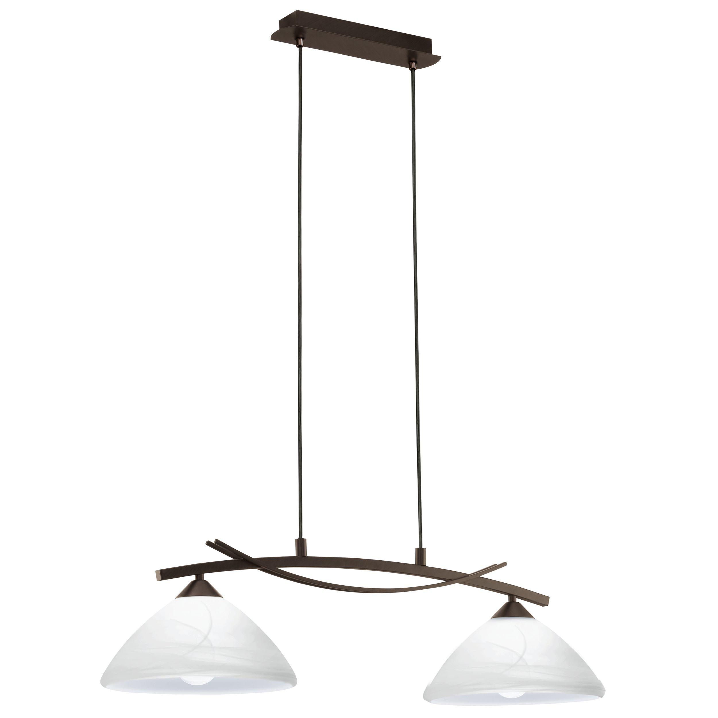 Lustre métal marron VINOVO E27 2X60W