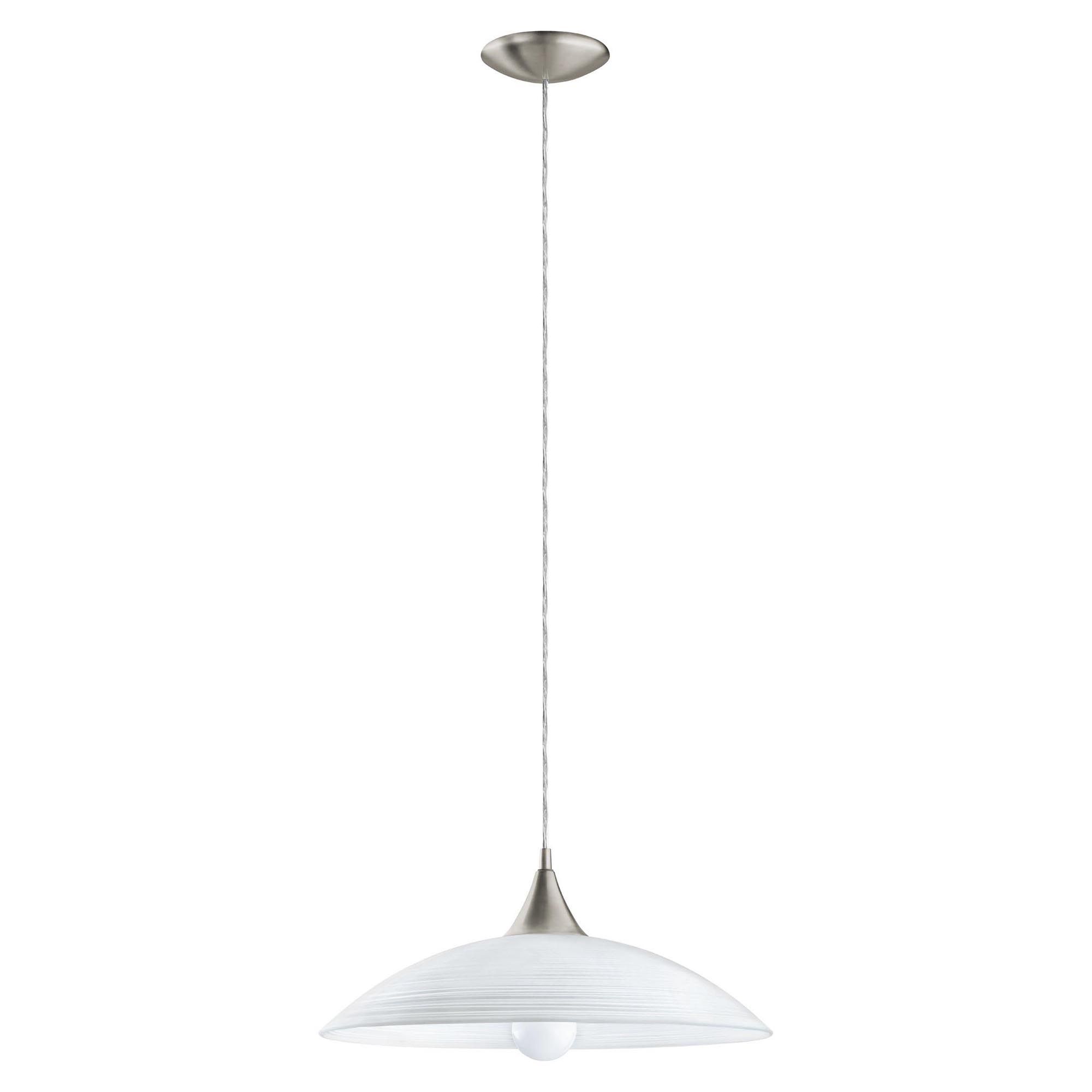 Suspension verre blanc LAZOLO E27 1X60W