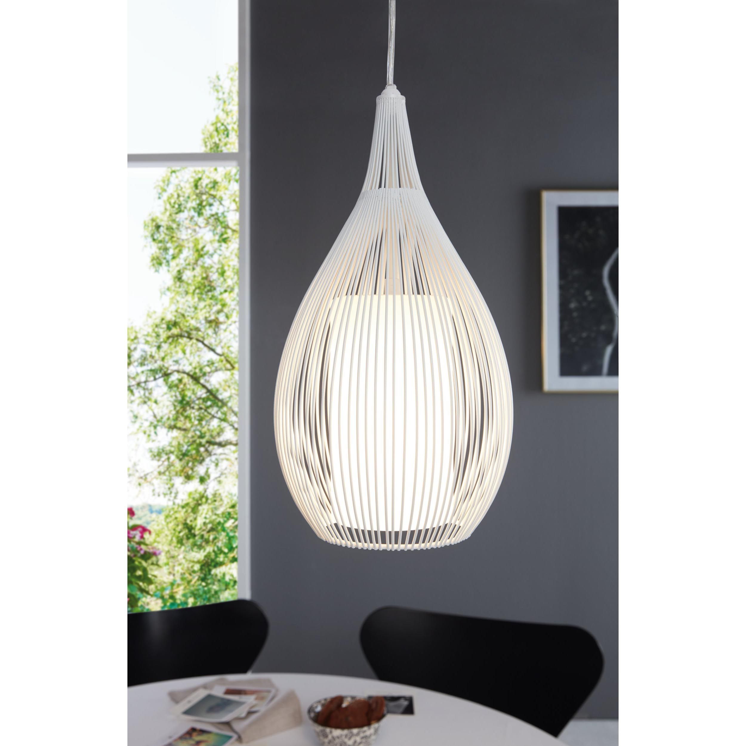 Suspension métal blanc RAZONI E27 1X60W