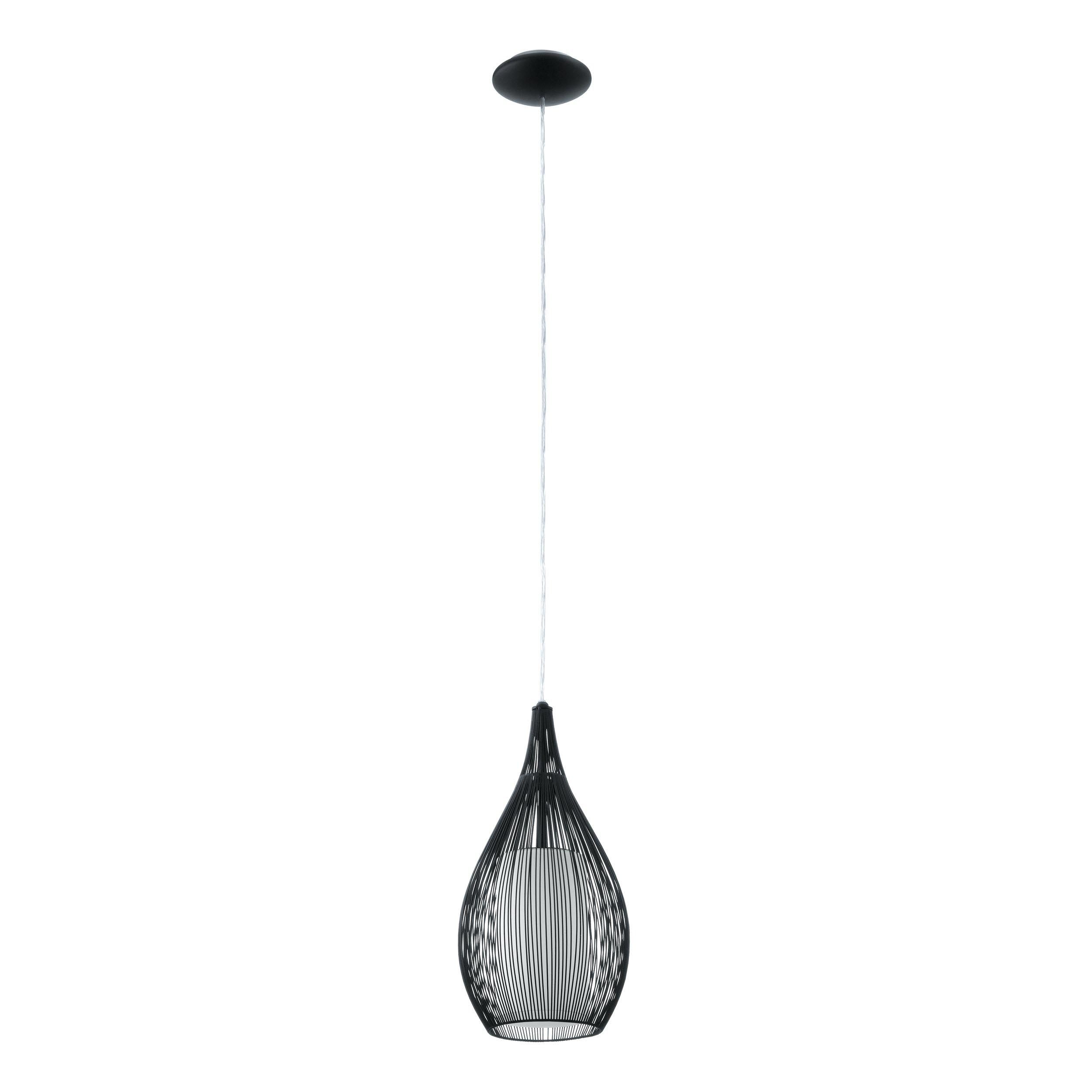 Suspension métal noir RAZONI E27 1X60W