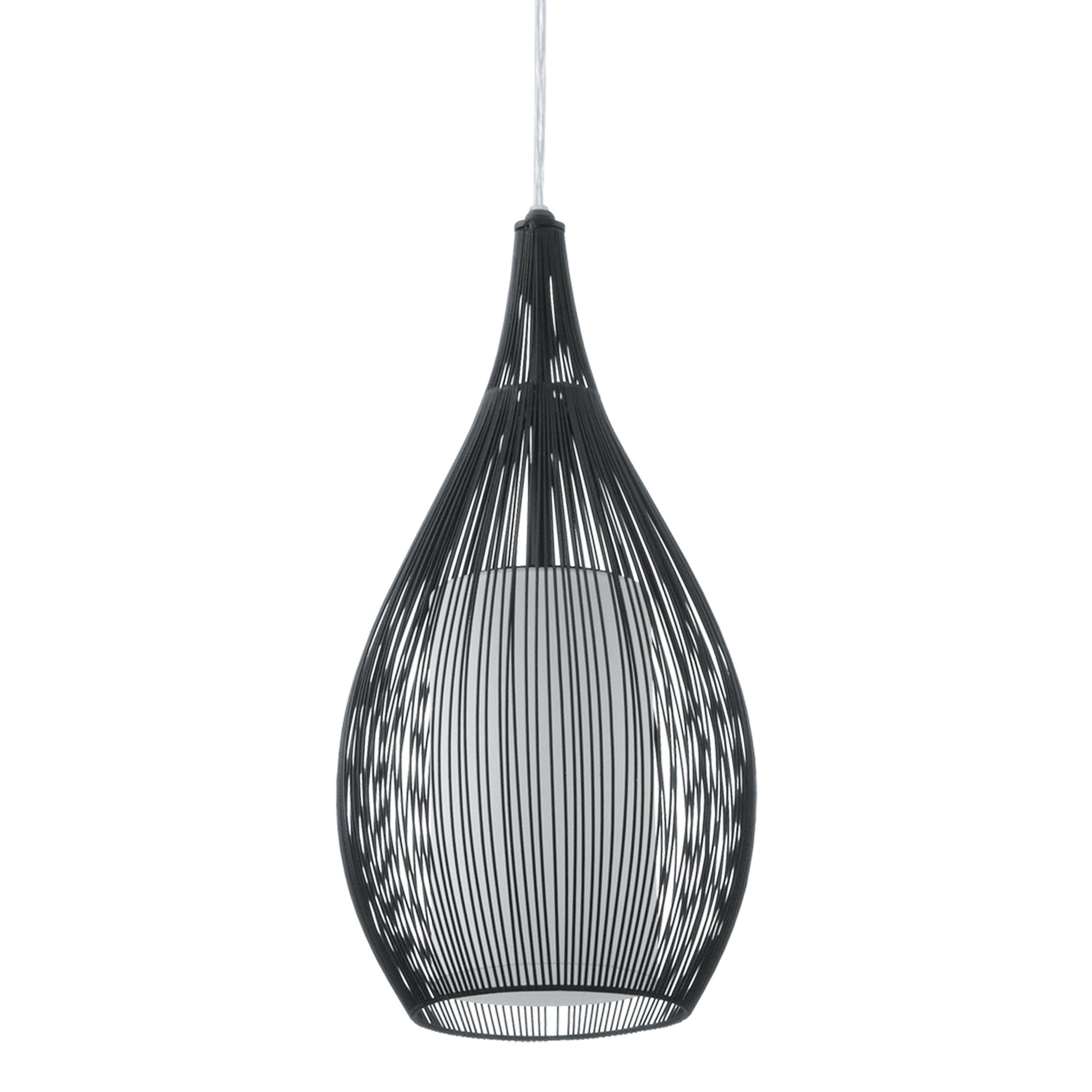 Suspension métal noir RAZONI E27 1X60W