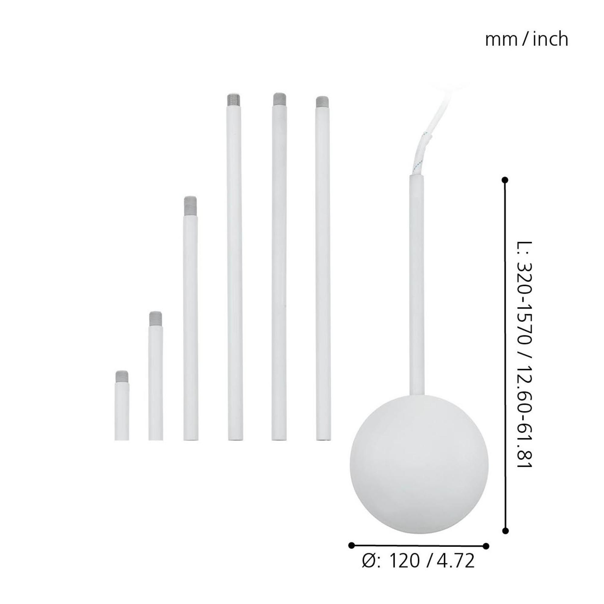 Extenion en métal blanc