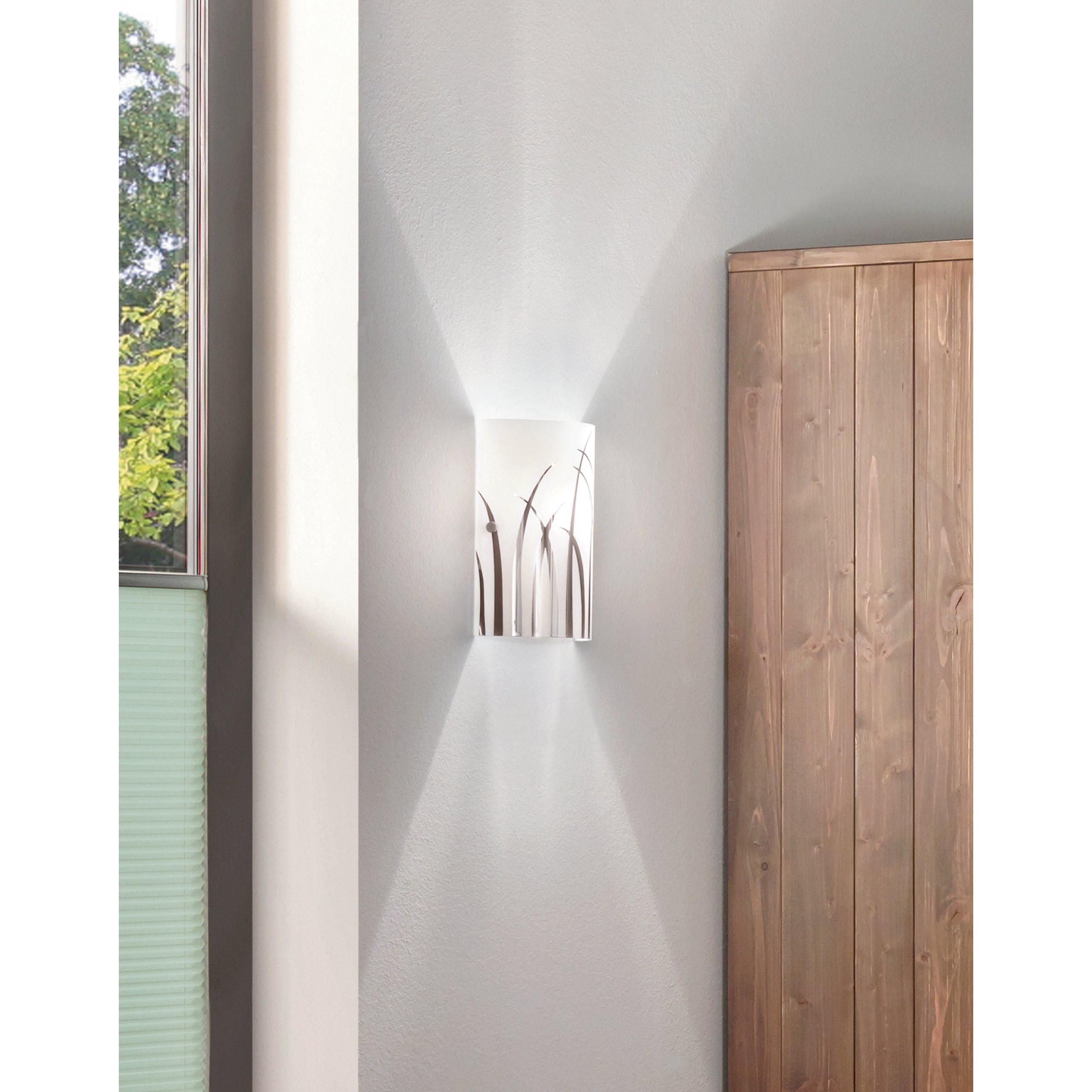 Applique murale verre blanc RIVATO E14 1X42W