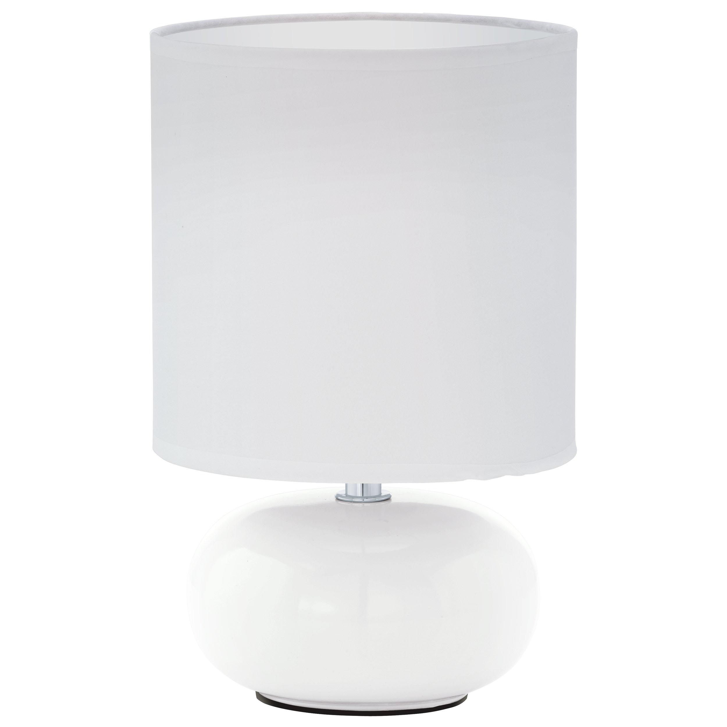 Lampe de table métal blanc TRONDIO E14 1X40W