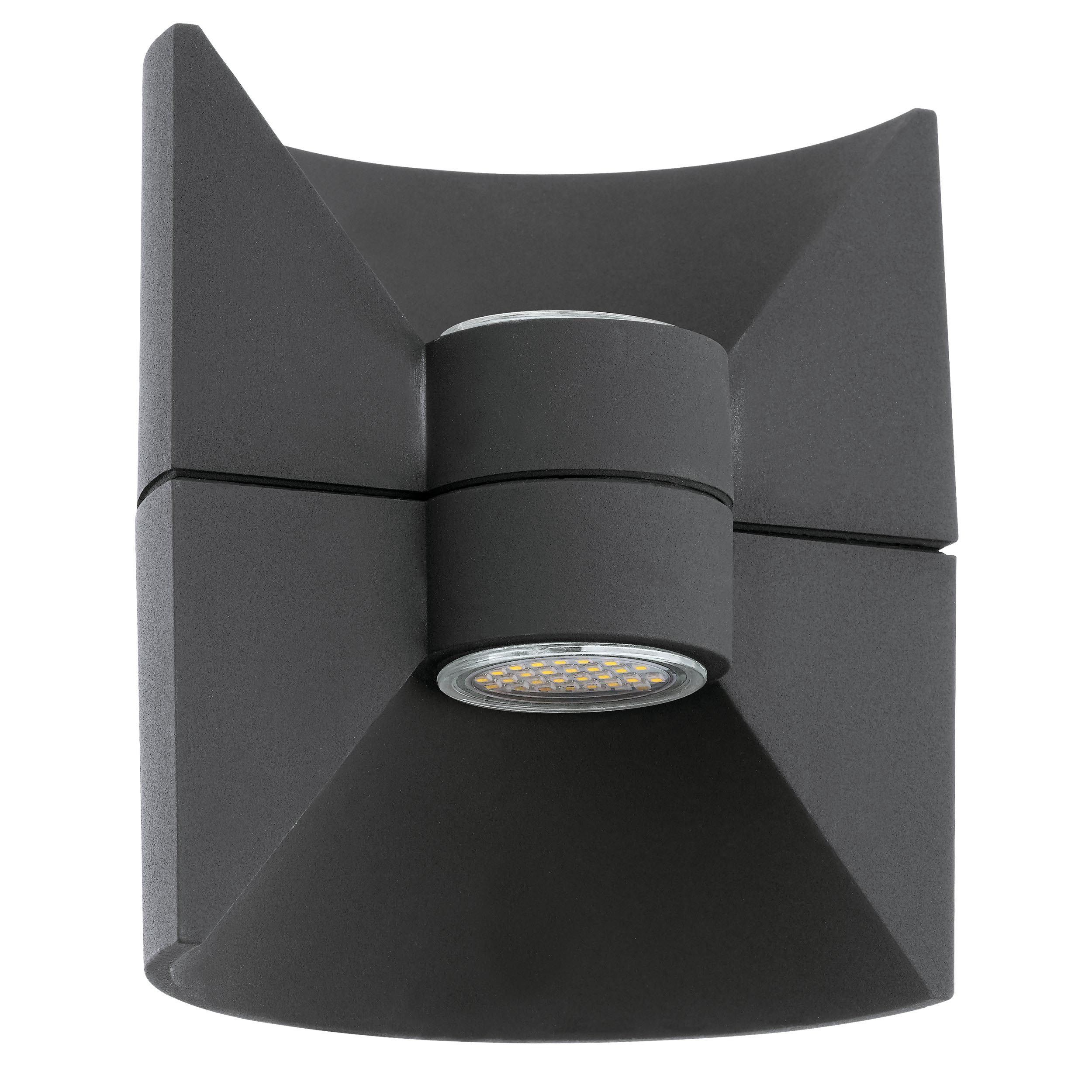 Applique extérieure métal anthracite REDONDO LED INT 2X2,5W