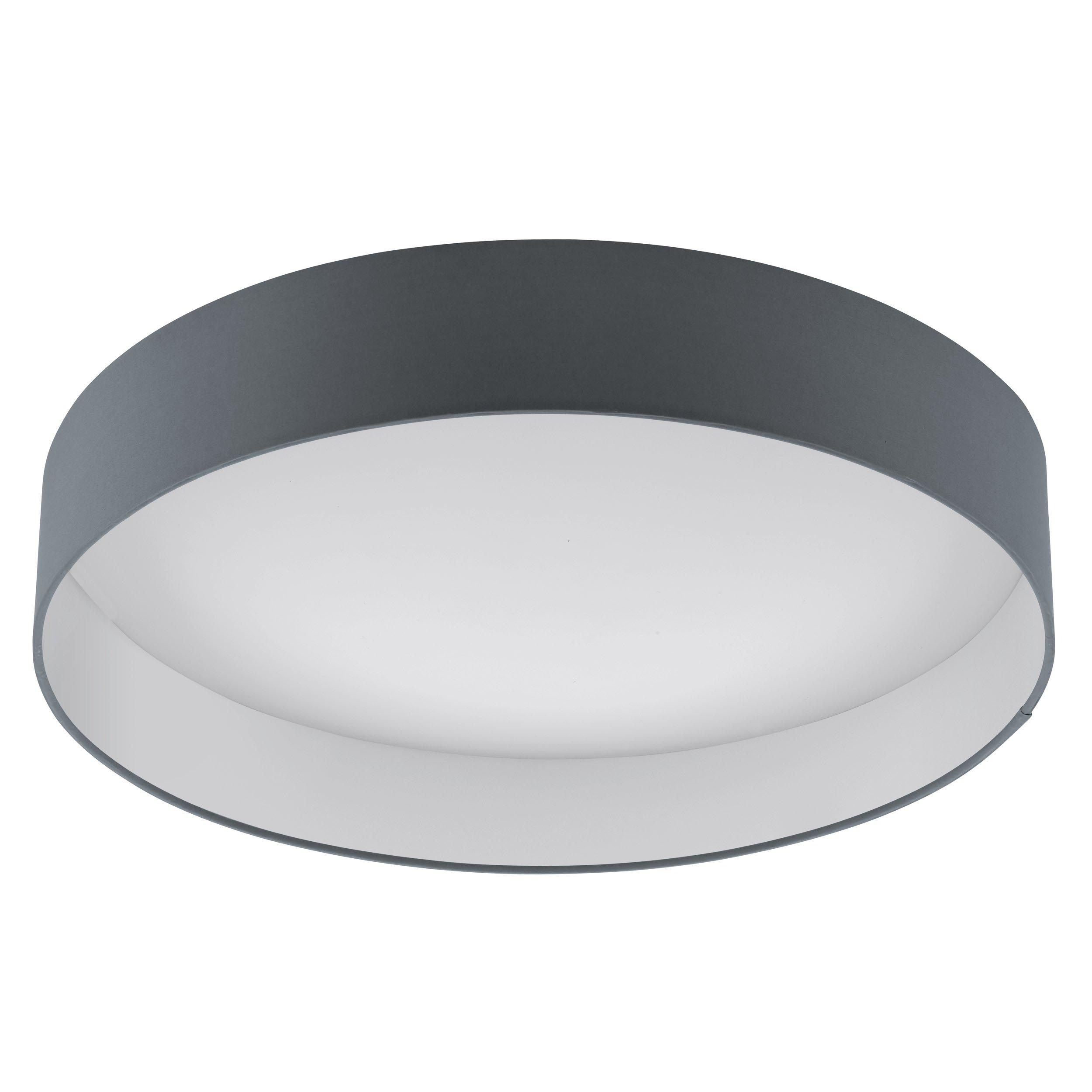 Plafonnier tissu gris PALOMARO LED INT 4X5,4W