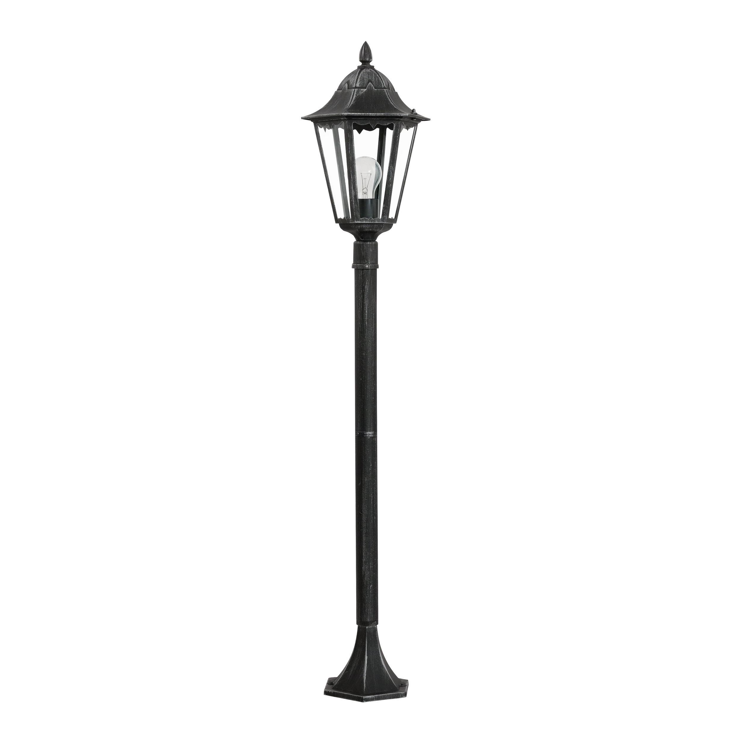 Lampadaire extérieur métal noir NAVEDO H120CM E27 1X60W