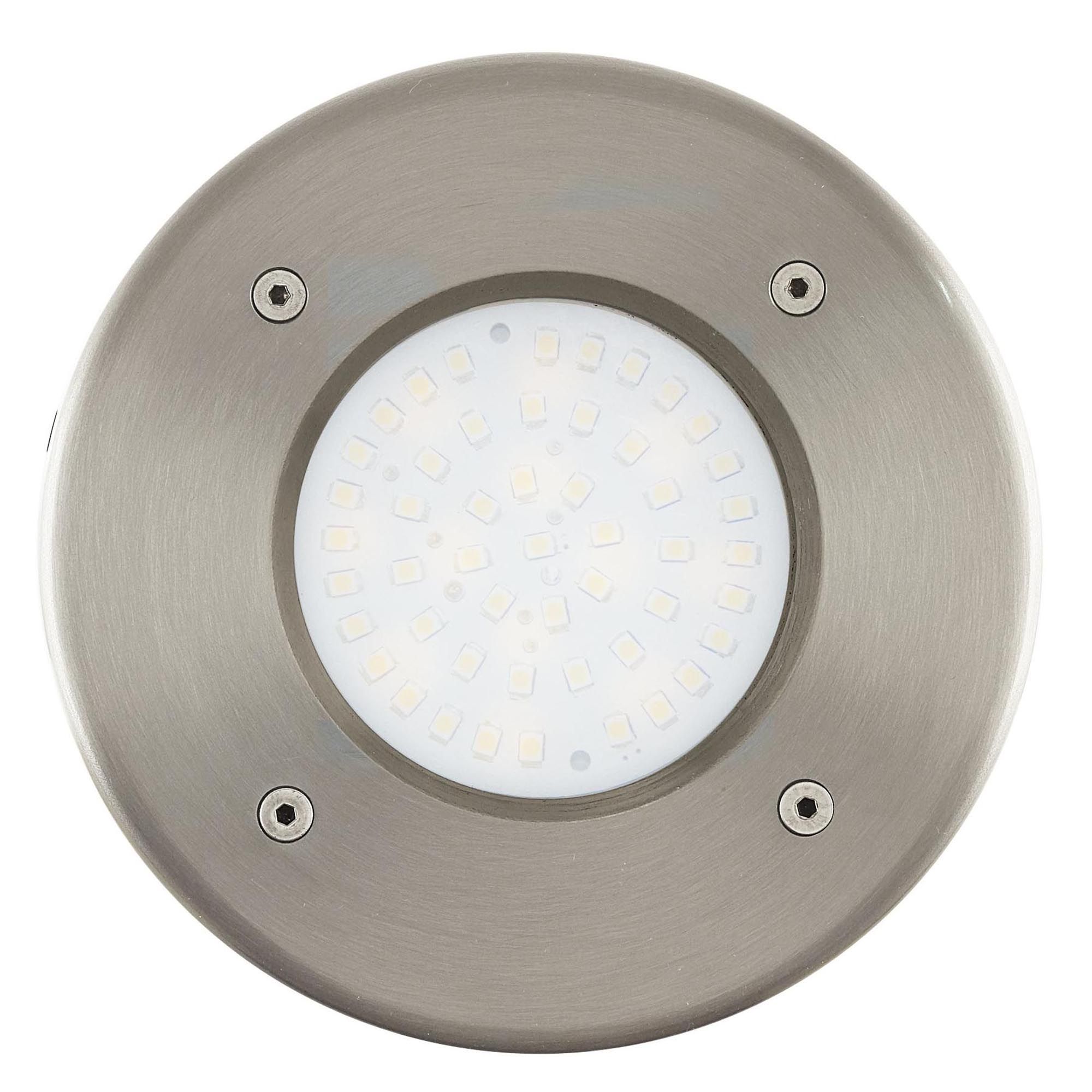 Spot à encastrer extérieur métal nickel LAMEDO D10 LED INT 1X2,5W