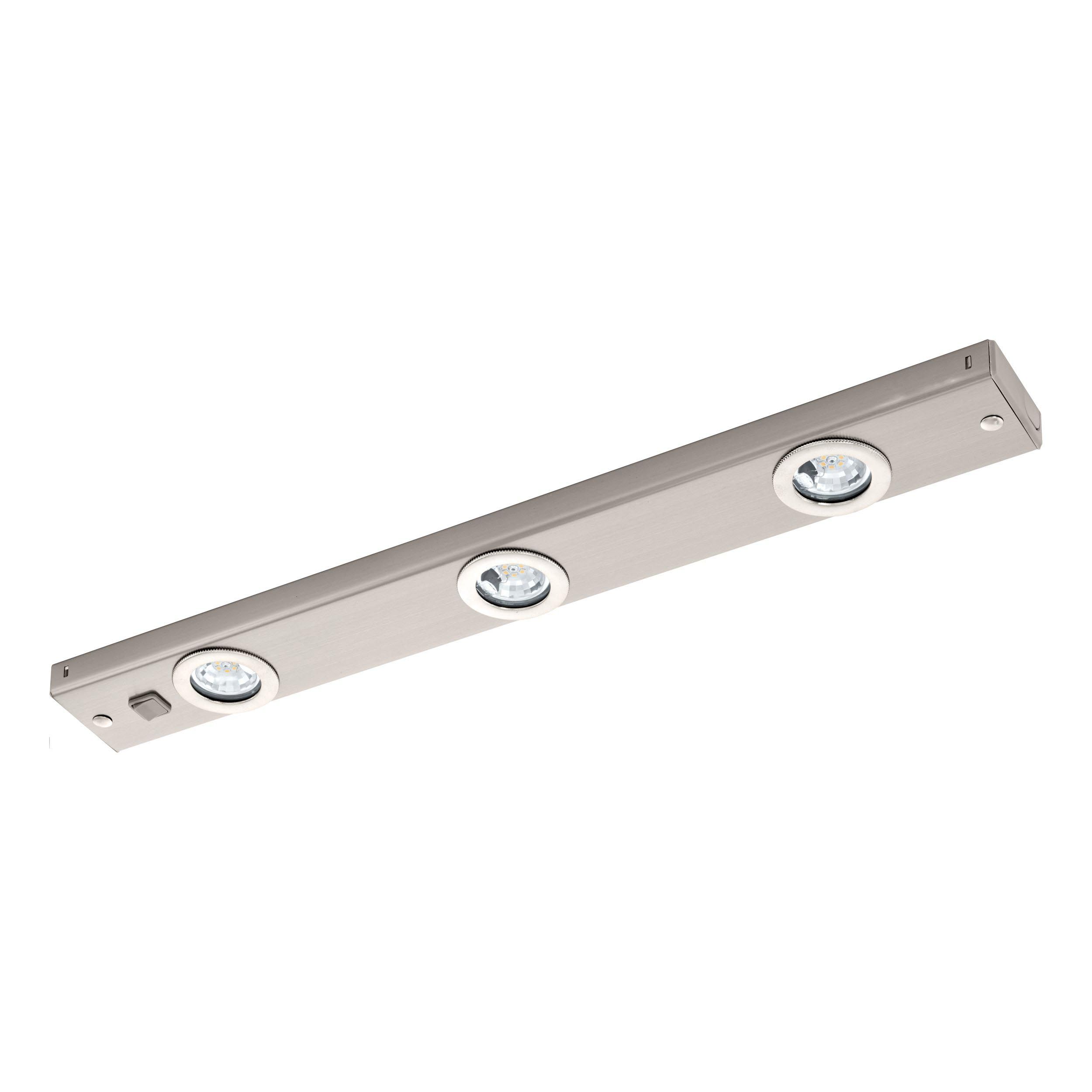 Plafonnier métal nickel KOB LED LED INT 3X2,3W