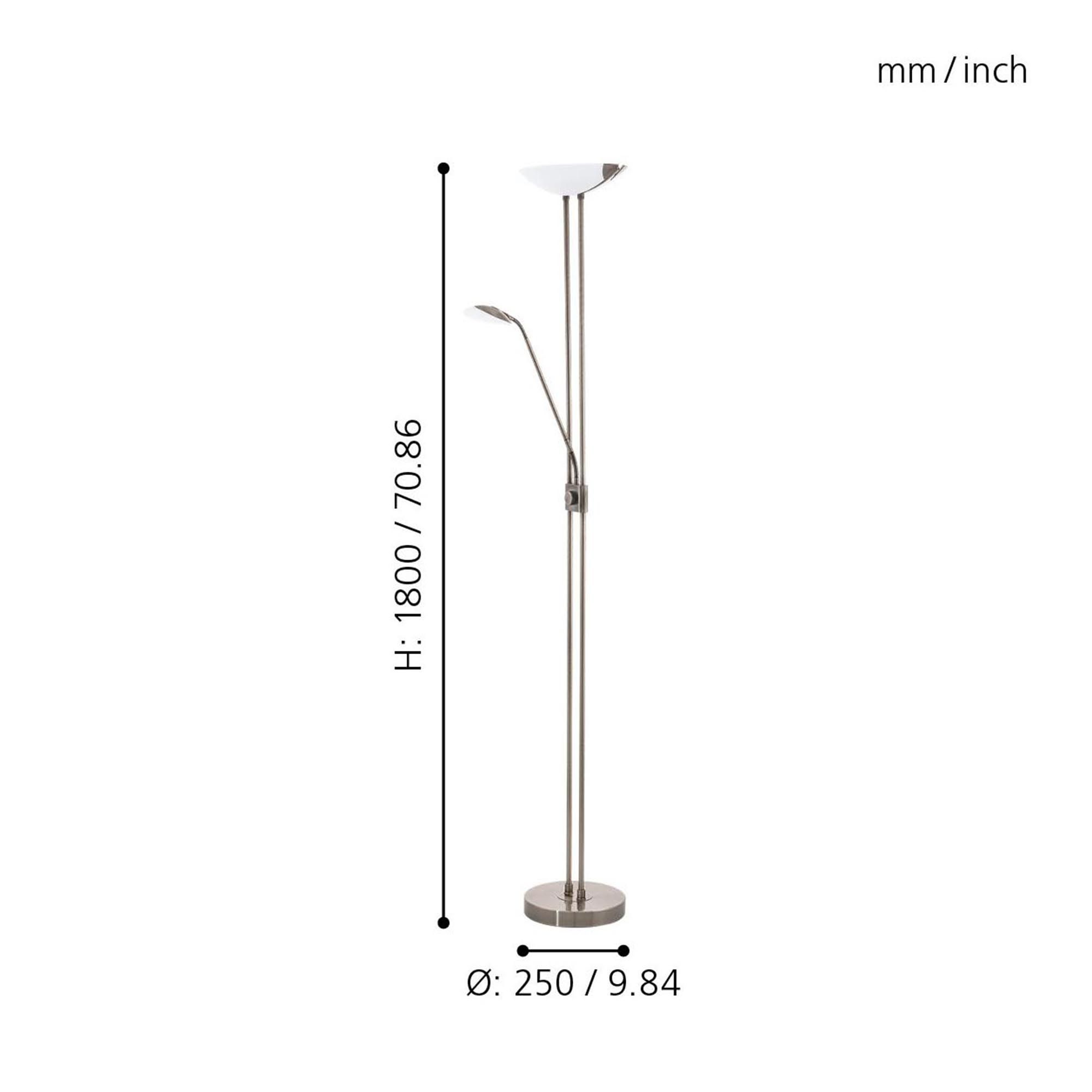 Lampadaire métal bronze BAYA LED LED INT 20W