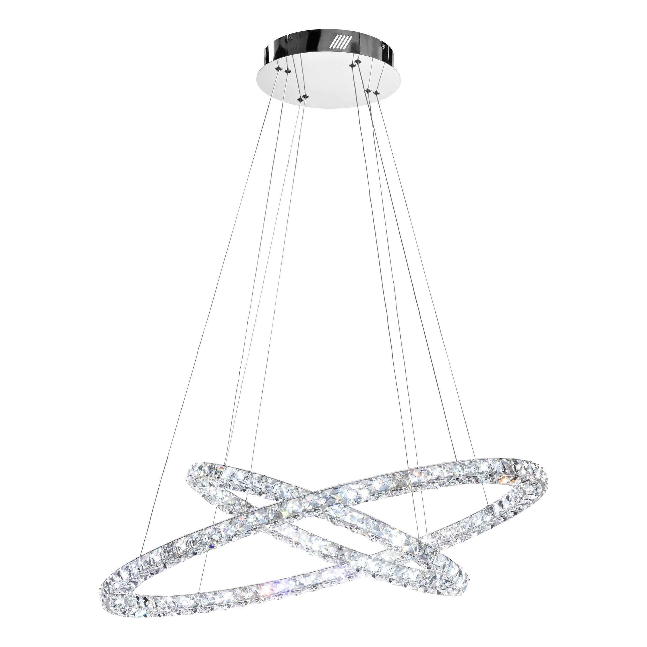 Suspension métal argenté TONERIA LED INT 1X35,7W