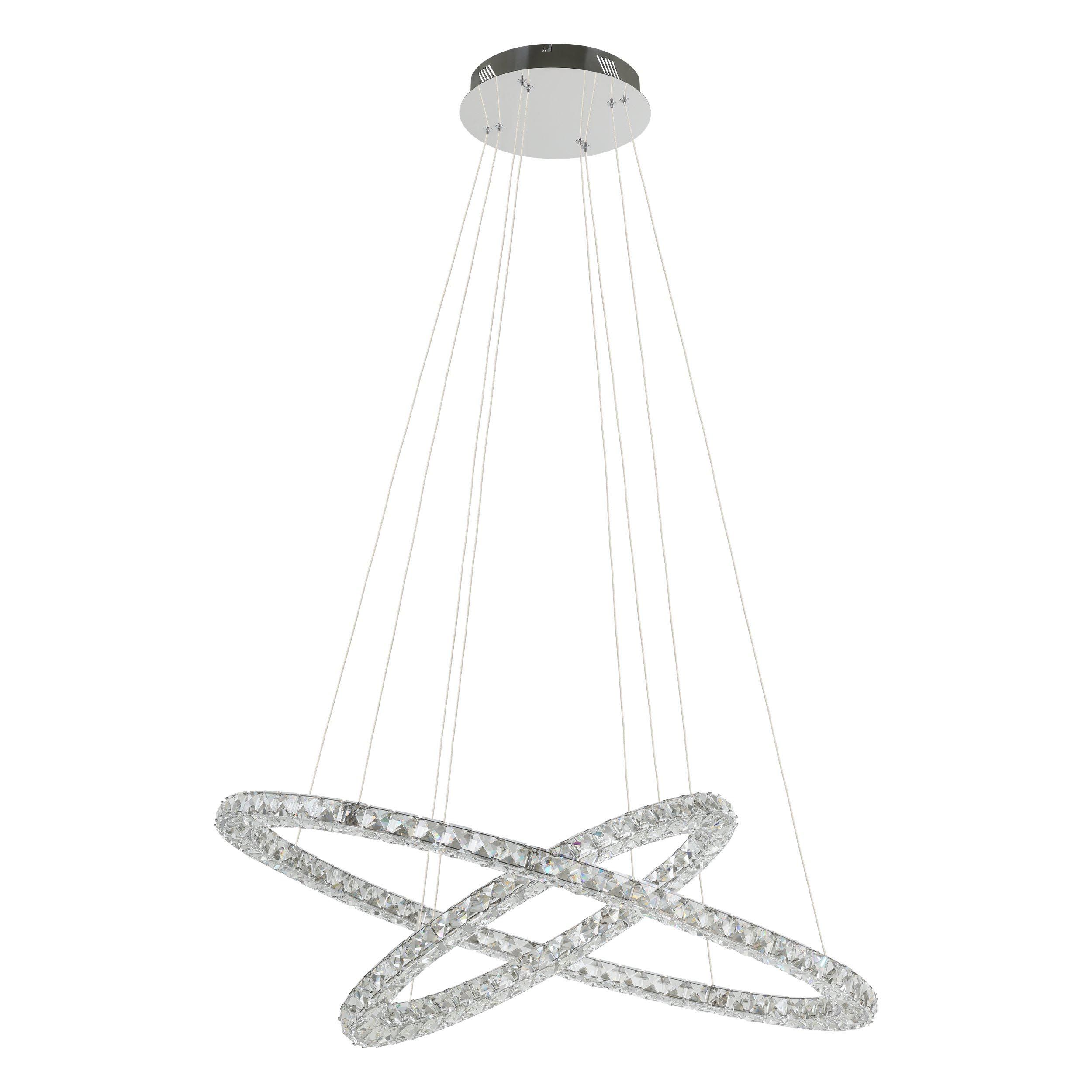 Suspension métal argenté TONERIA LED INT 1X35,7W