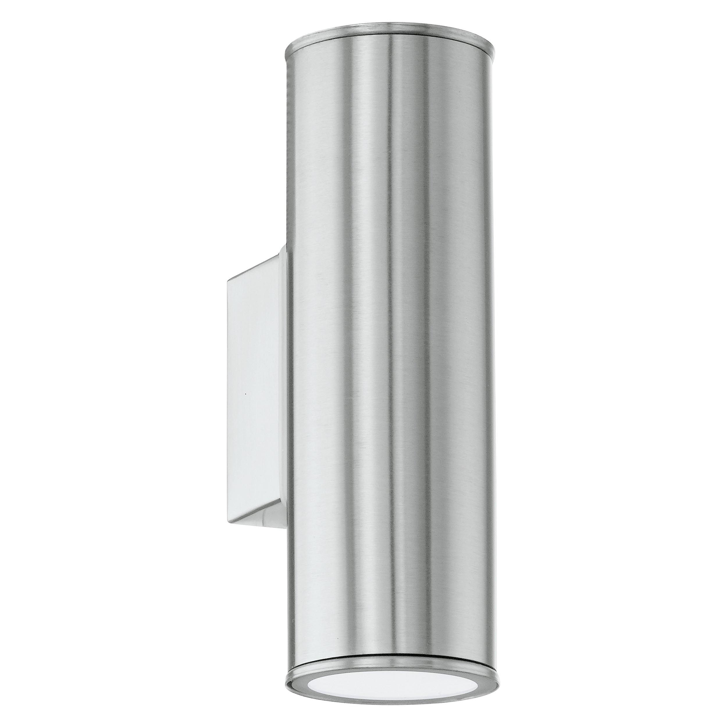 Applique extérieure métal nickel RIGA GU10 2X2,8W