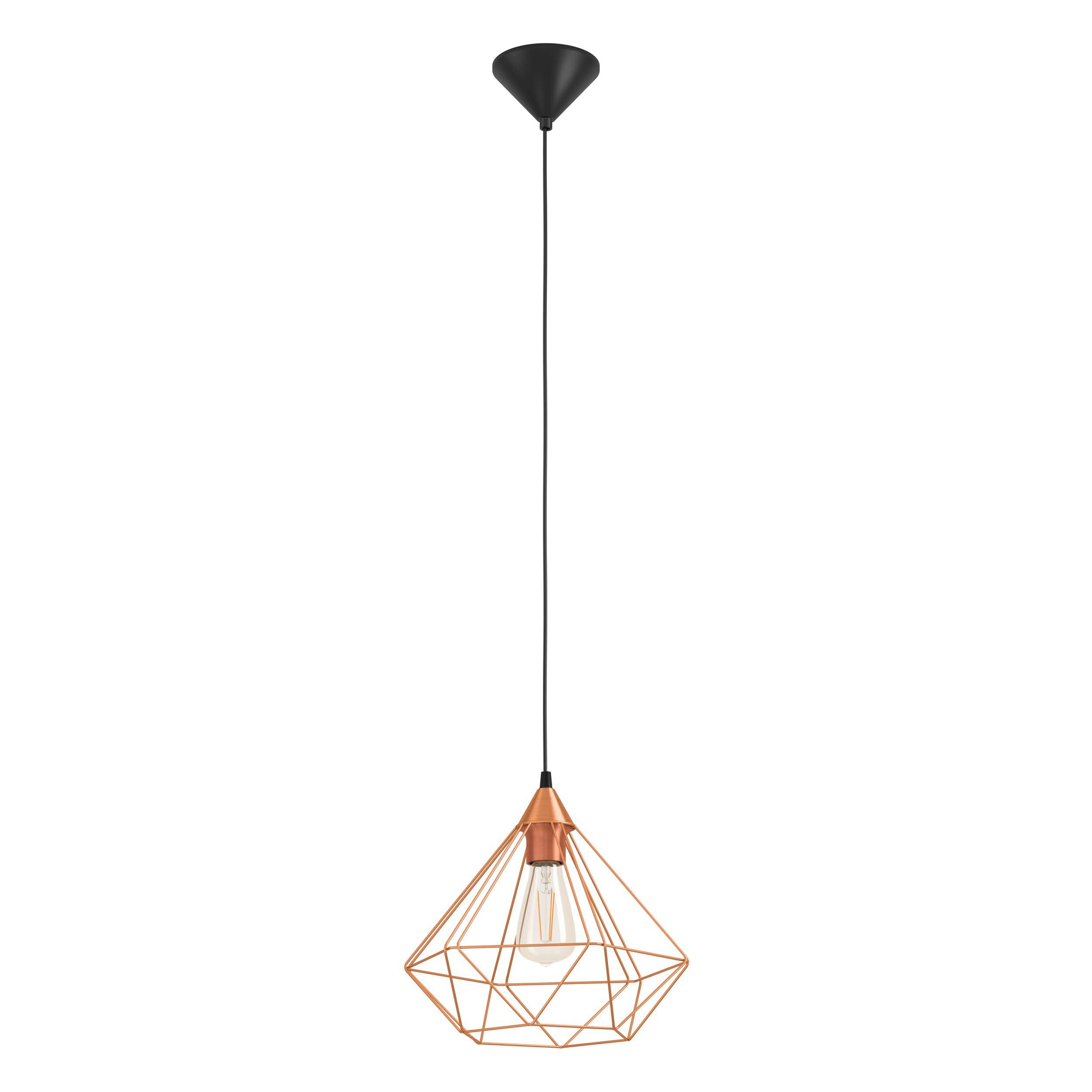 Suspension métal cuivre TARBES E27 1X60W