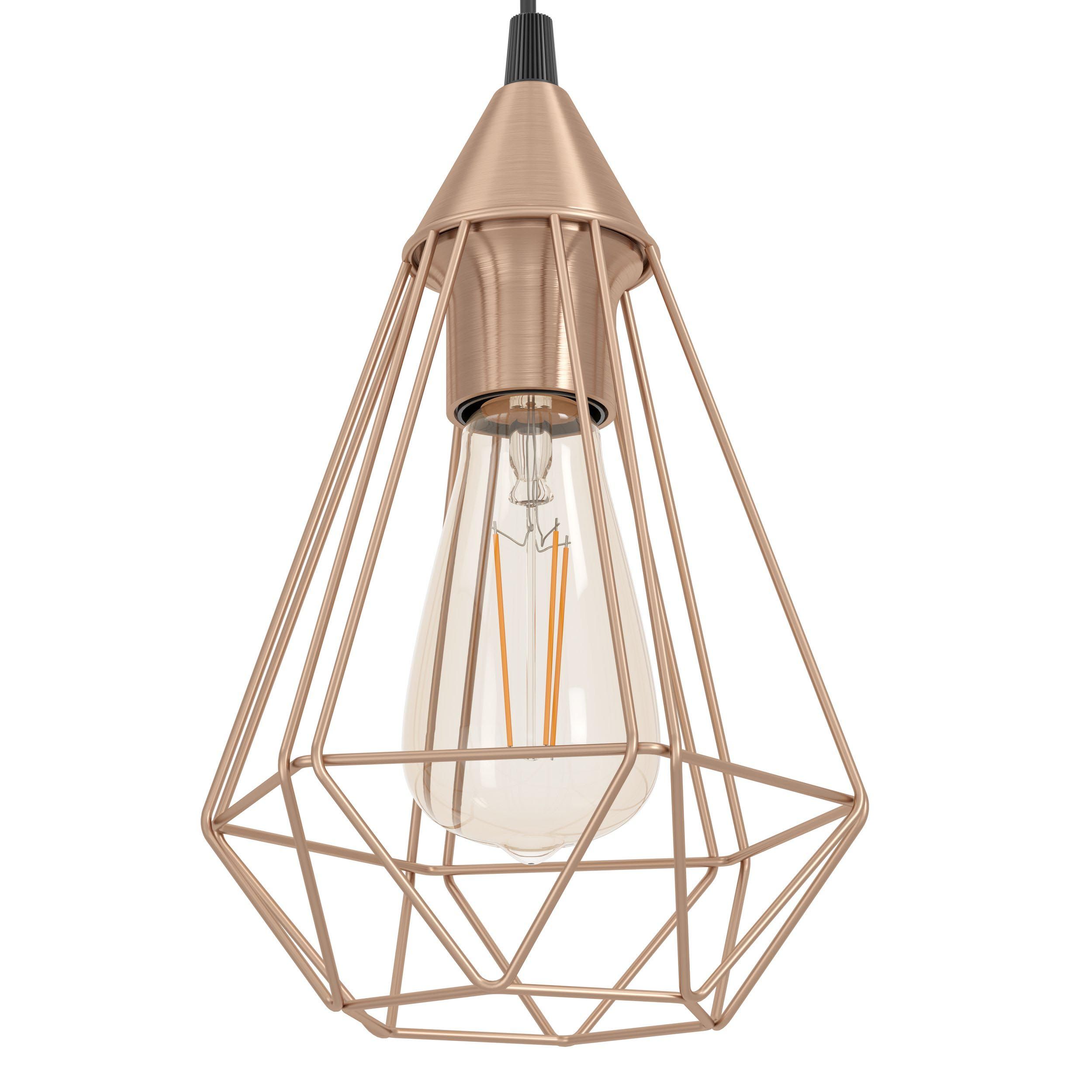 Suspension métal cuivre TARBES E27 3X60W