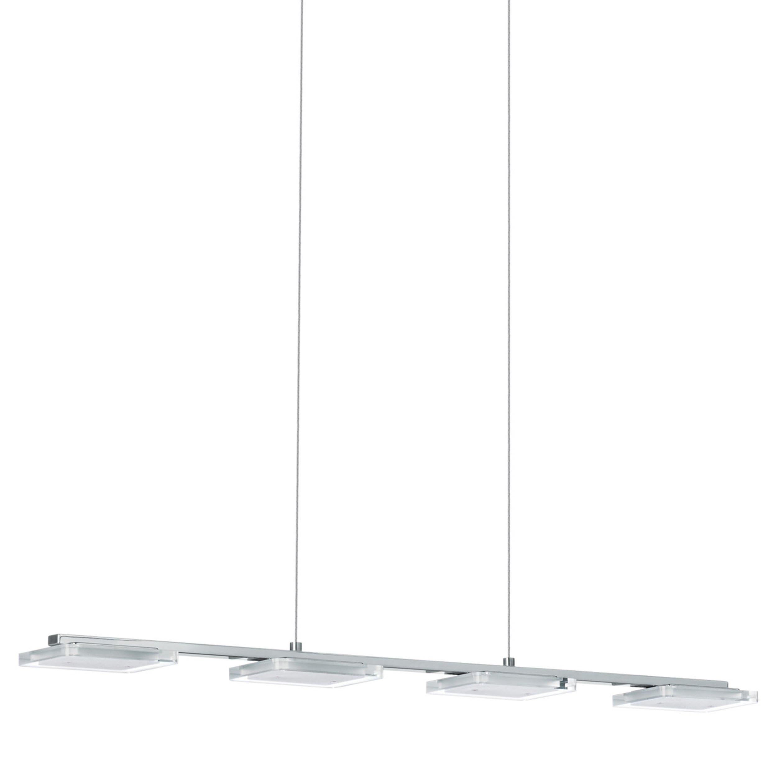 Suspension métal argenté CARTAMA L78CM LED INT 4X4,6W