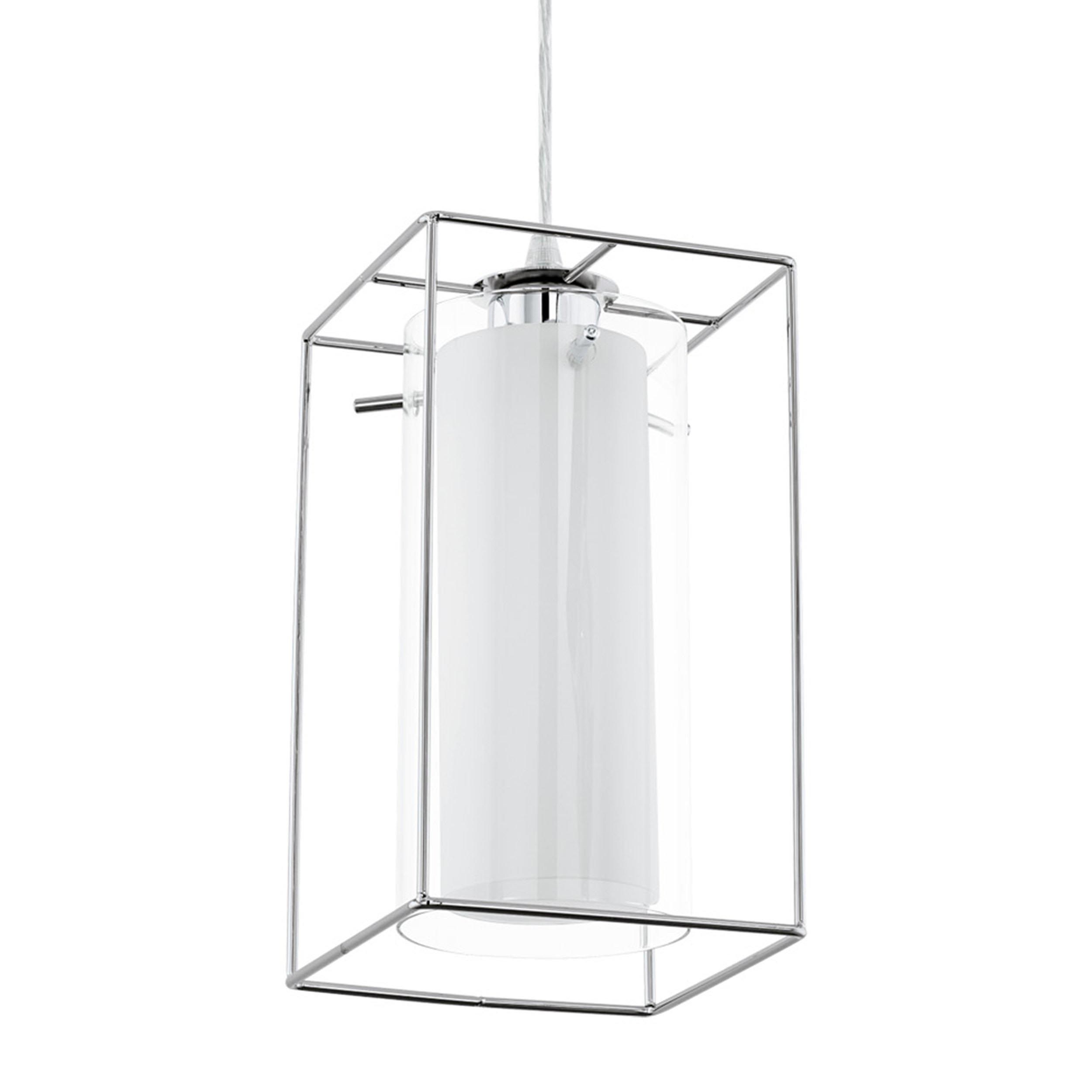 Suspension verre blanc LONCINO 1 E27 1X60W