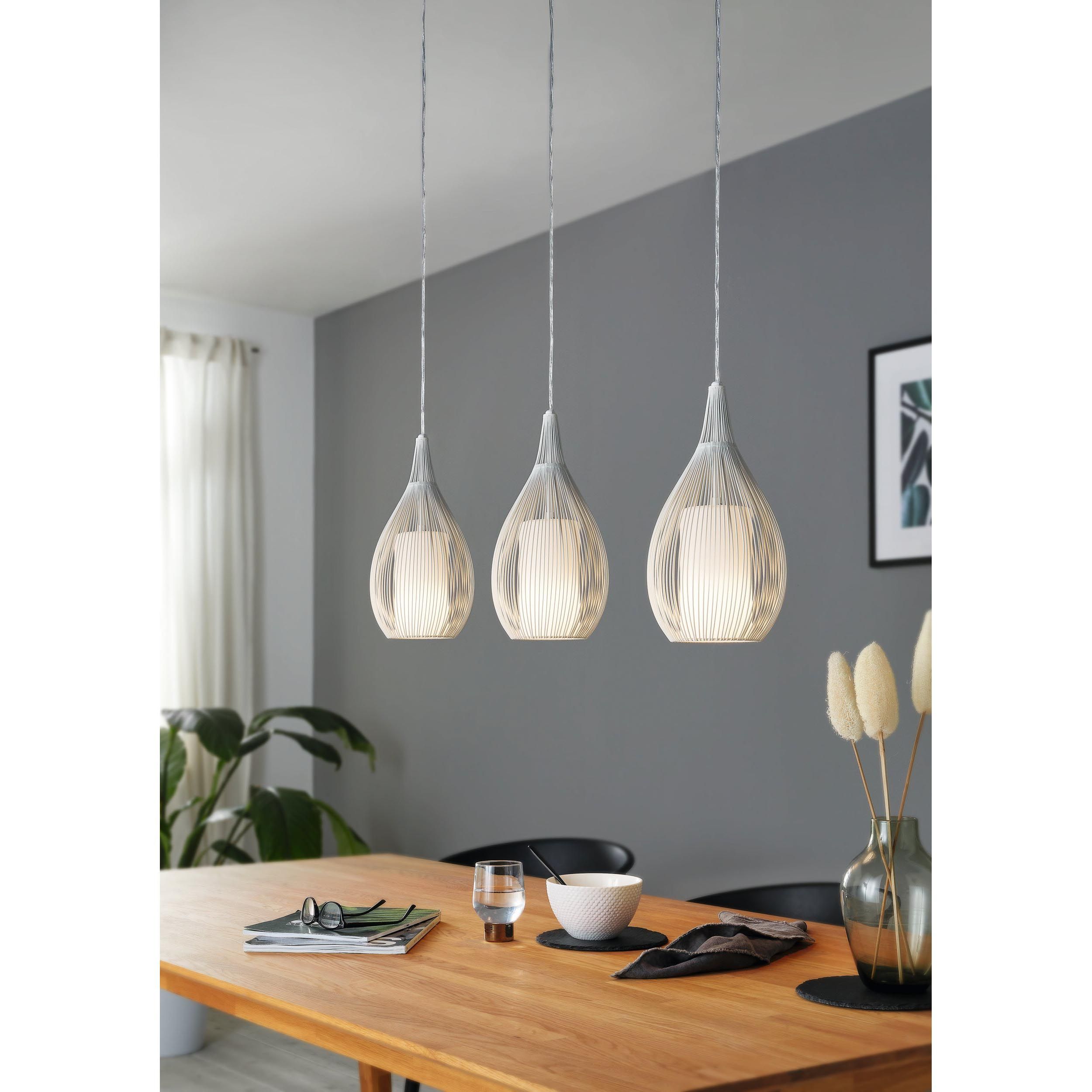 Suspension métal blanc RAZONI E27 3X60W