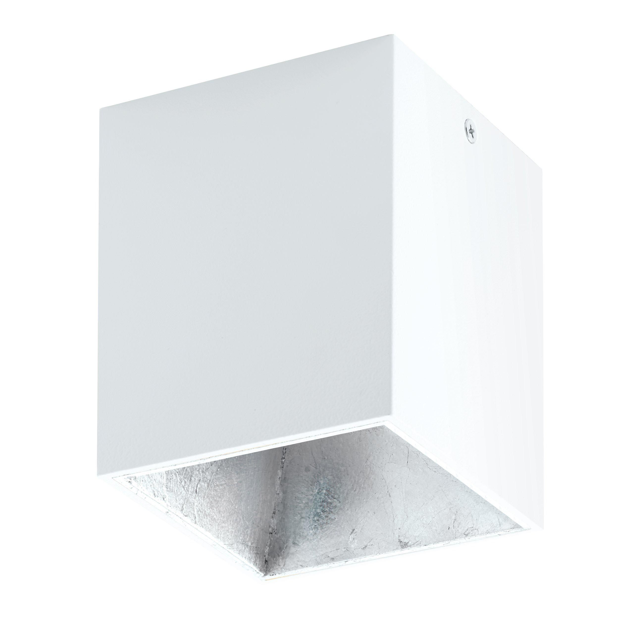 Plafonnier plastique blanc POLASSO carré LED INT 3X3,3W