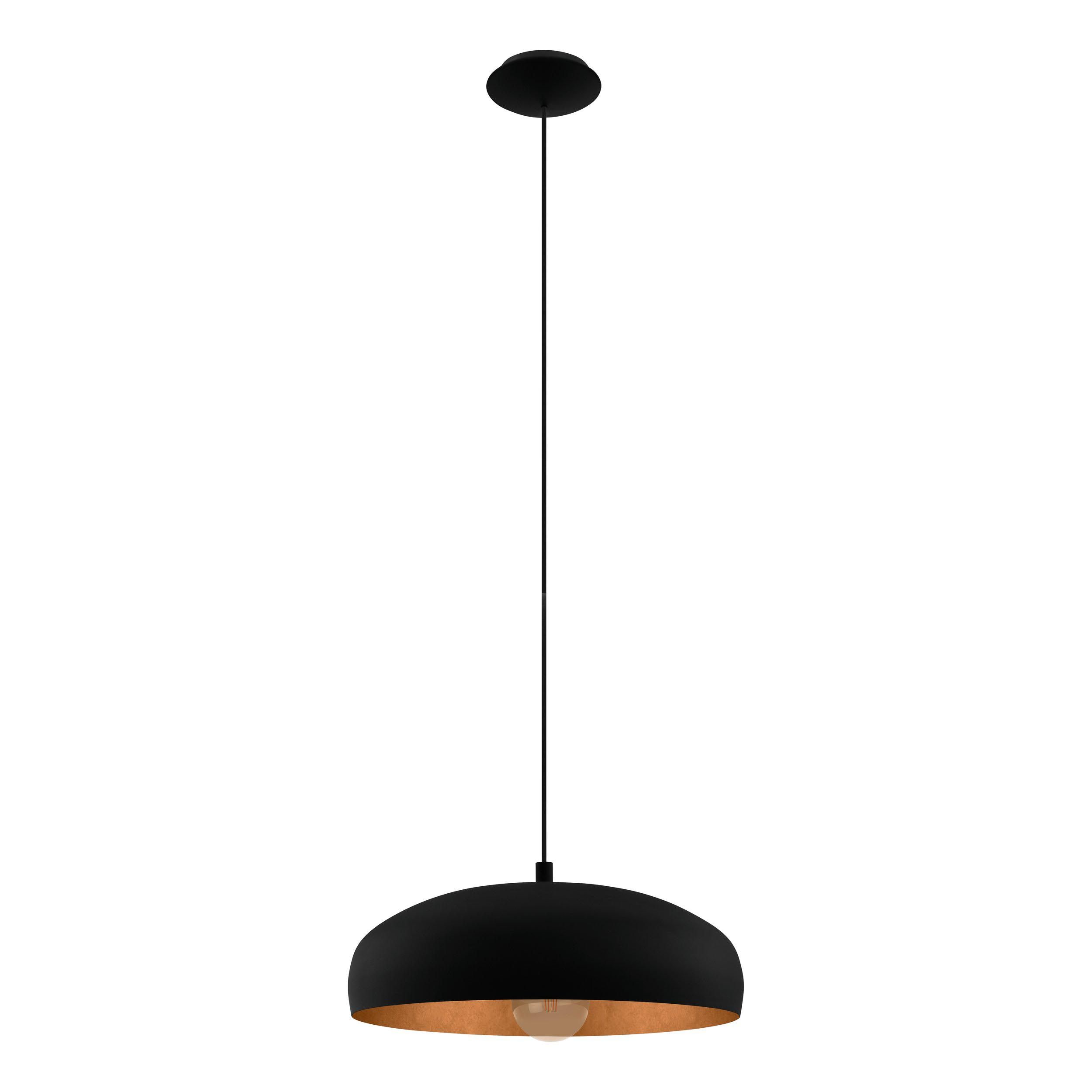 Suspension métal noir MOGANO 1 E27 1X60W