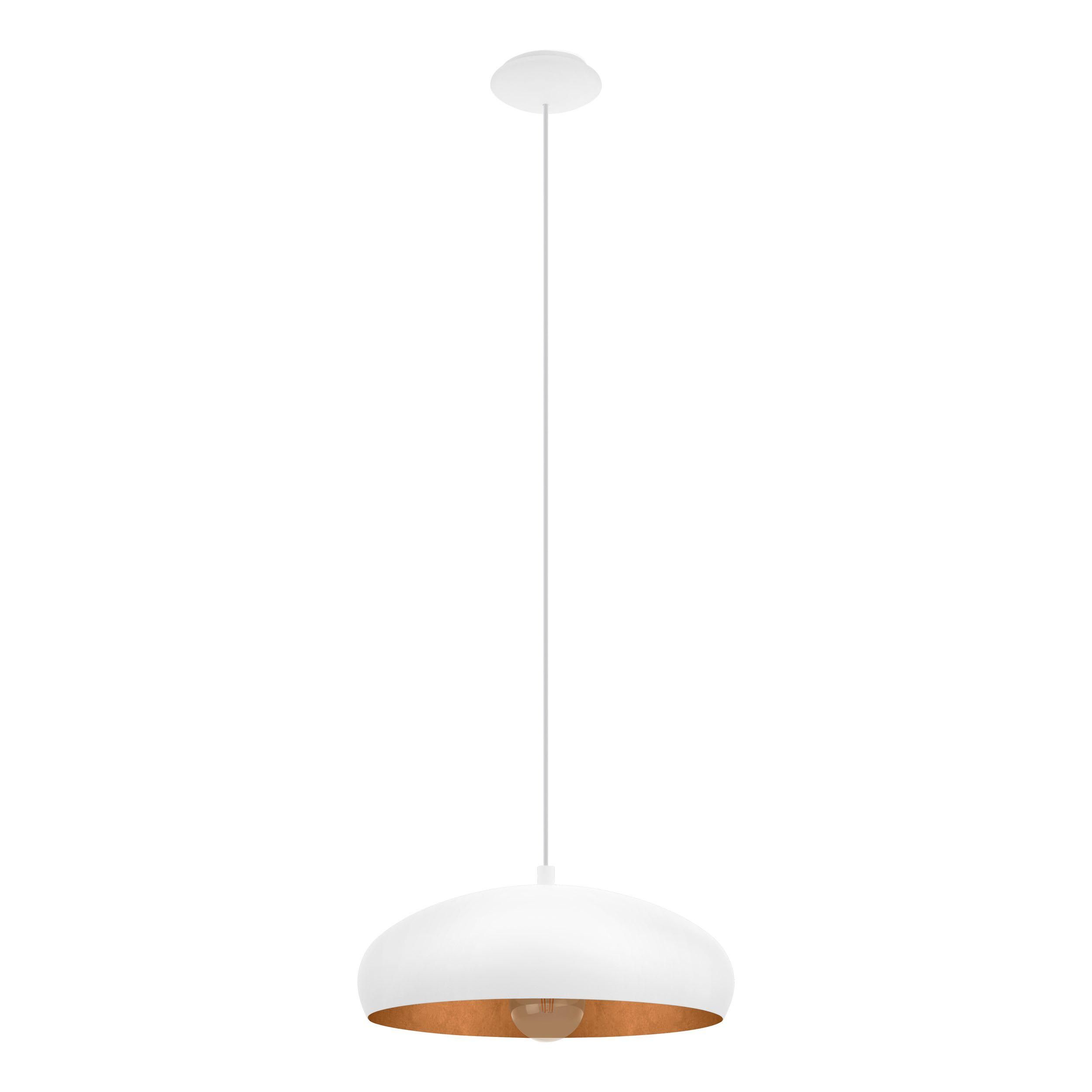 Suspension métal blanc MOGANO 1 E27 1X60W