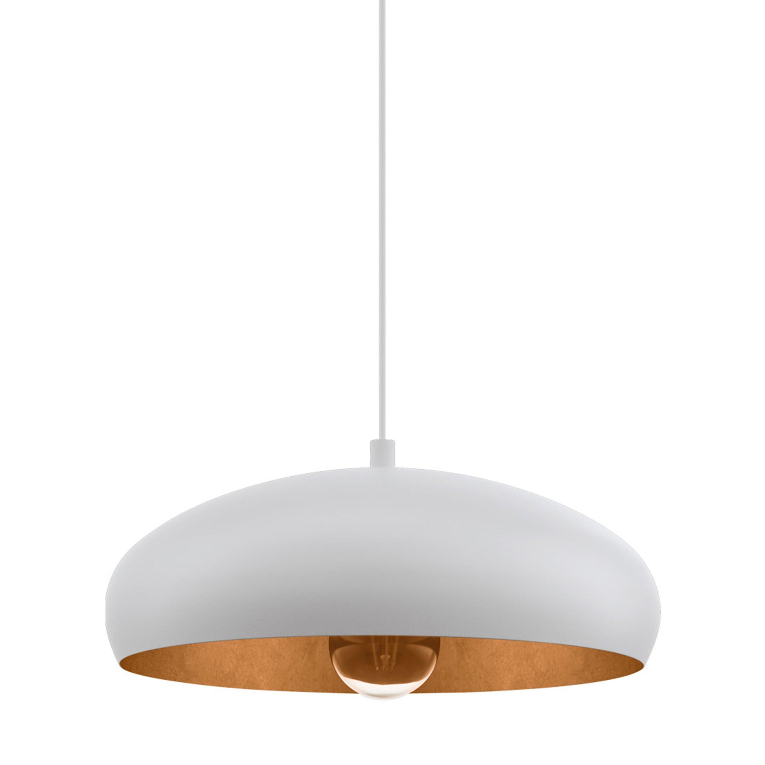 Suspension métal blanc MOGANO 1 E27 1X60W