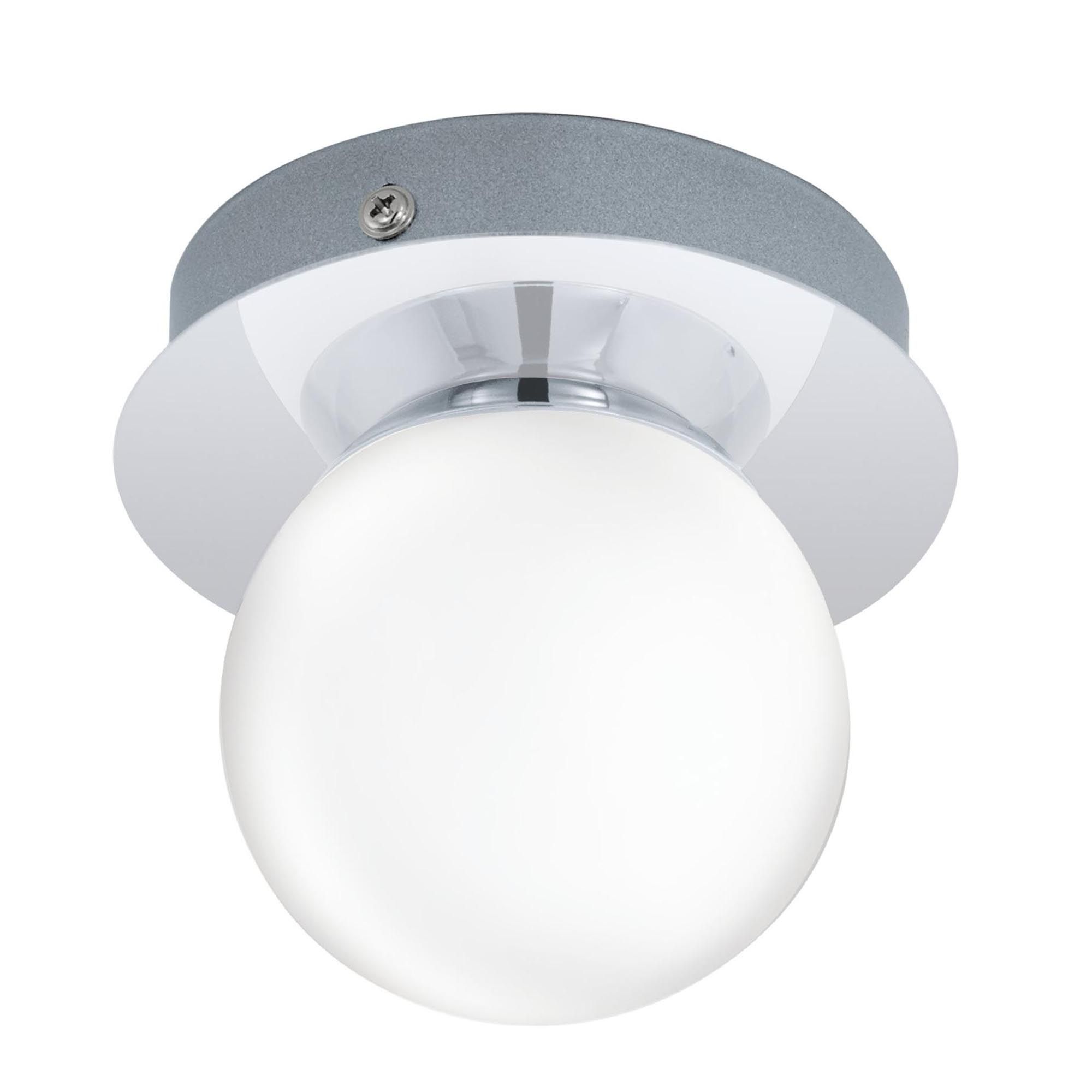 Plafonnier verre argenté MOSIANO LED INT 1X3,3W