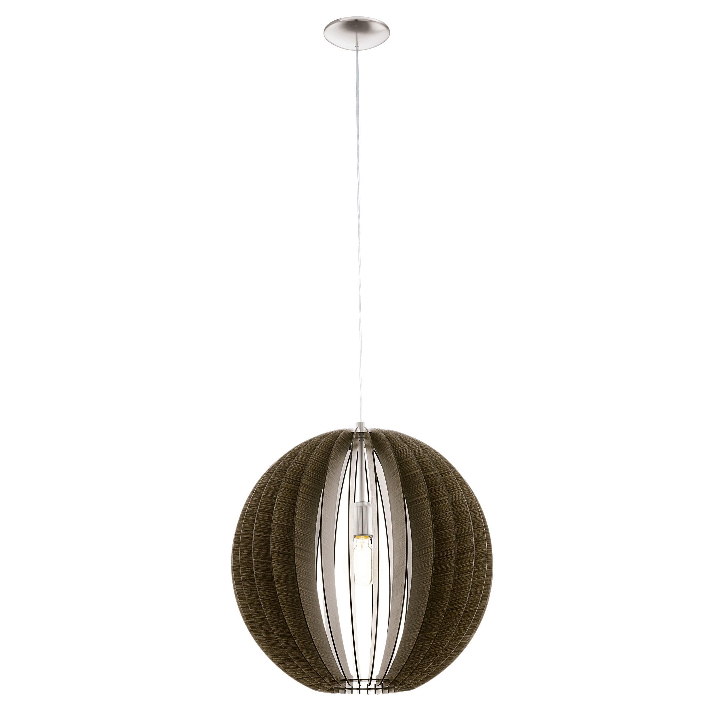 Suspension bois marron COSSANO D50CM E27 1X60W