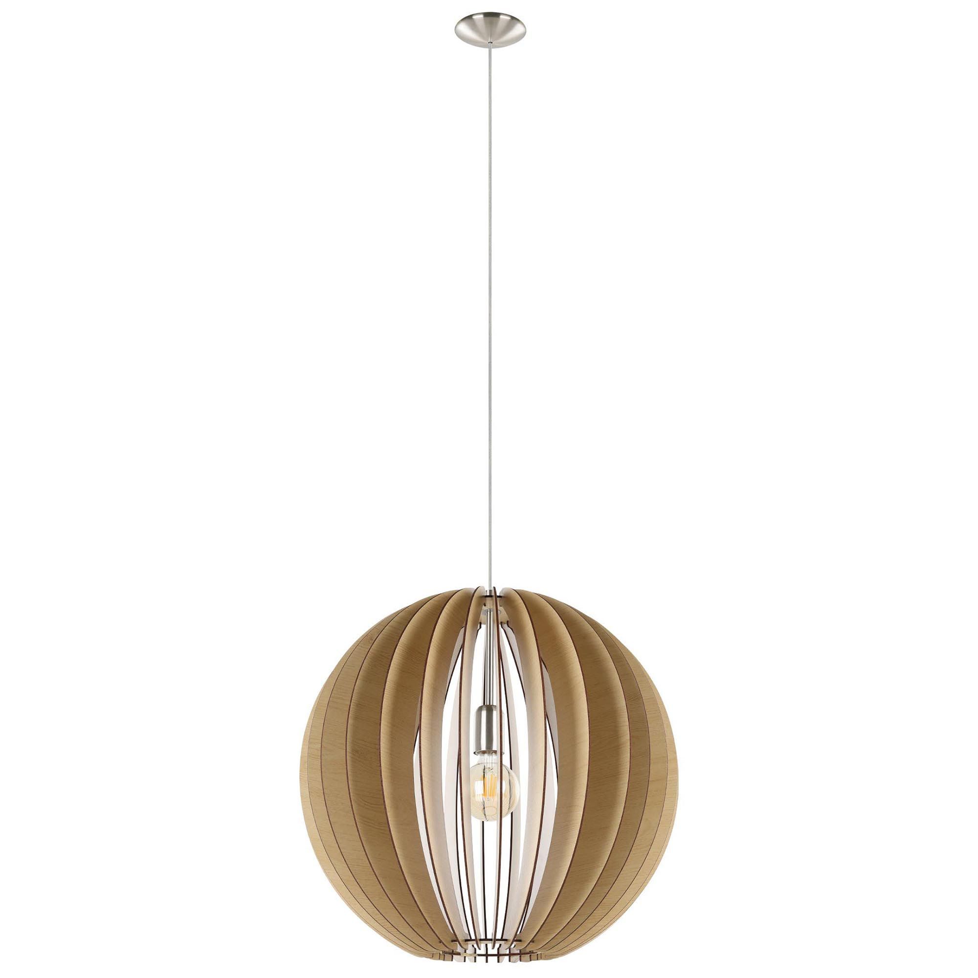 Suspension bois naturel COSSANO D50CM E27 1X60W