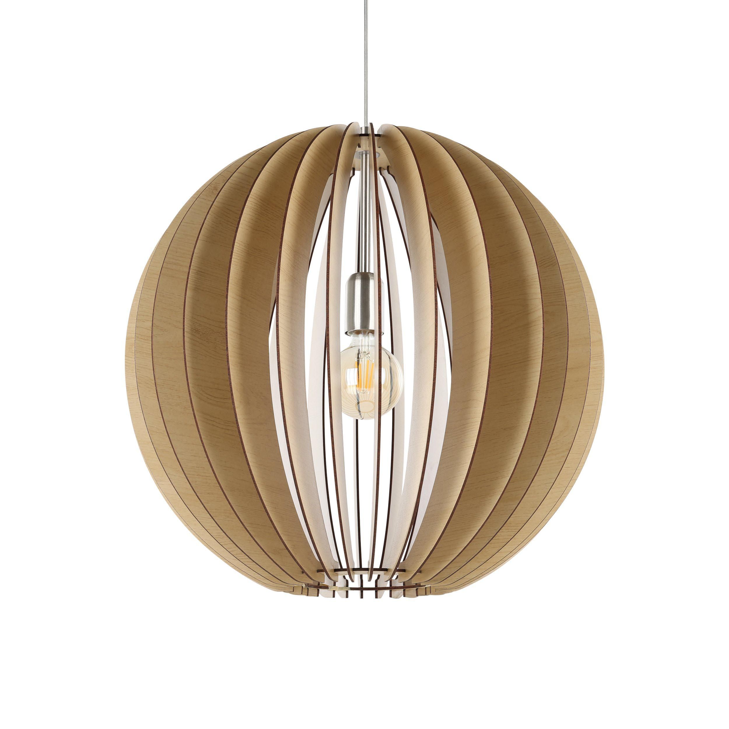 Suspension bois naturel COSSANO D50CM E27 1X60W