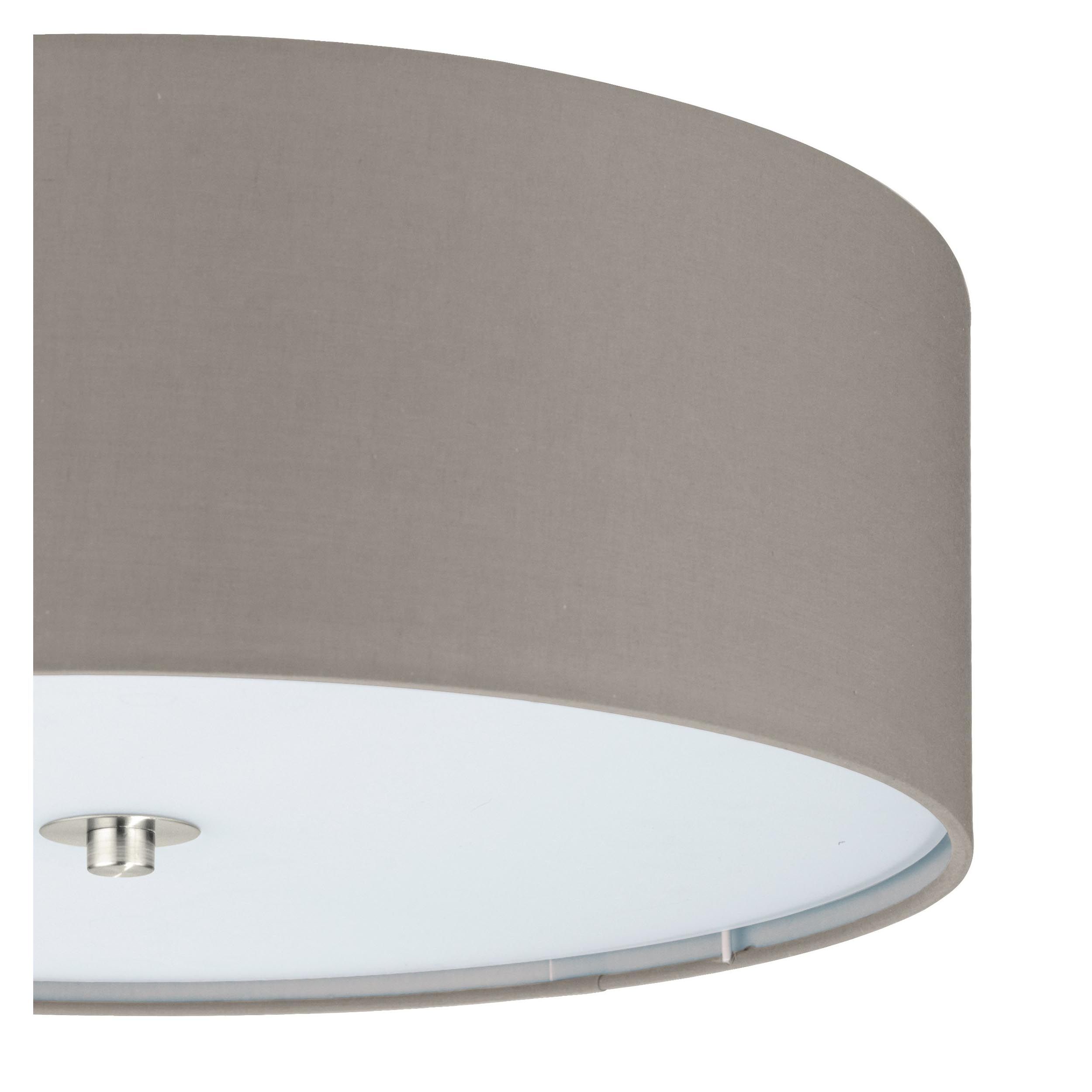 Plafonnier tissu taupe PASTERI D47,5CM E27 3X25W