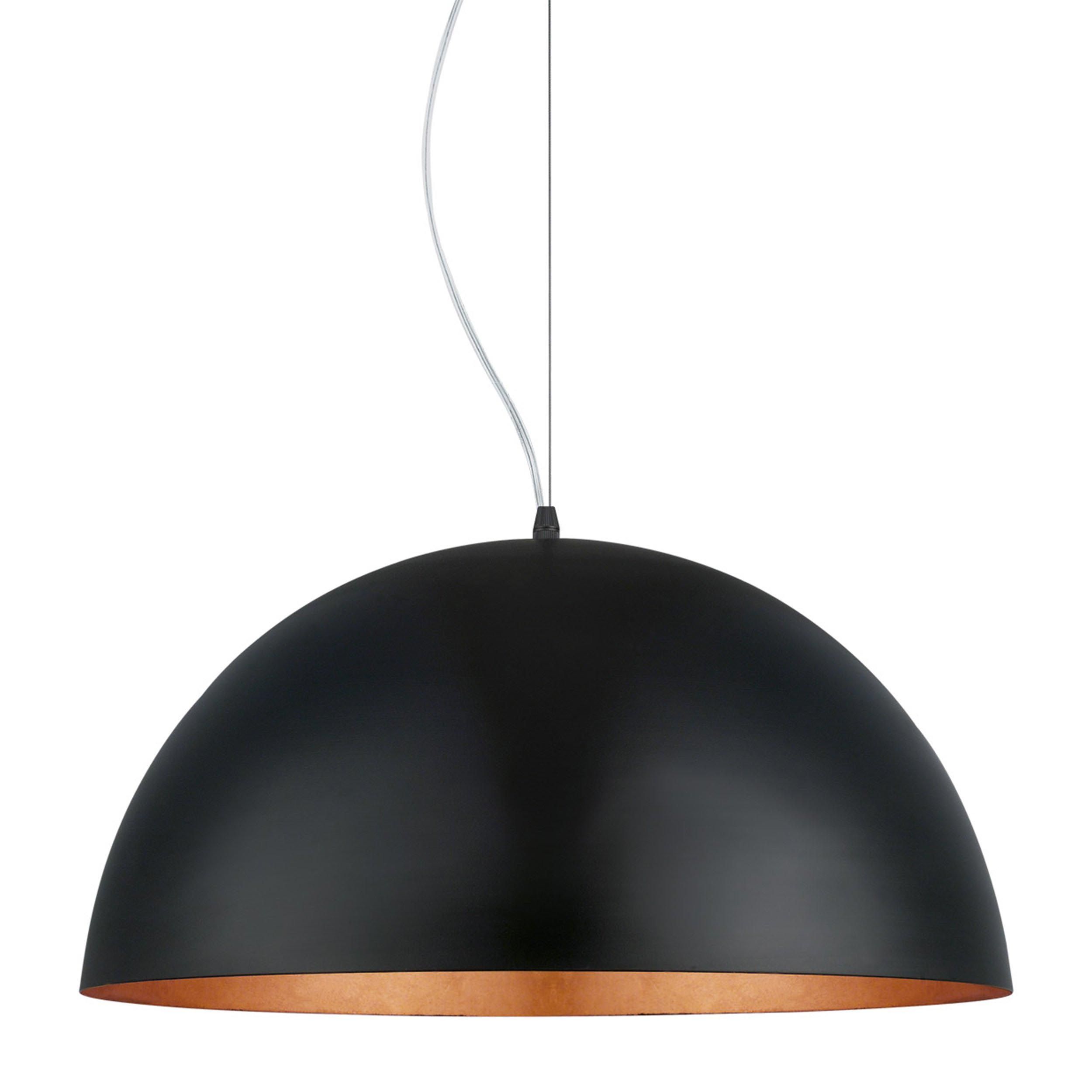 Suspension métal noir GAETANO 1 D53CM E27 1X60W