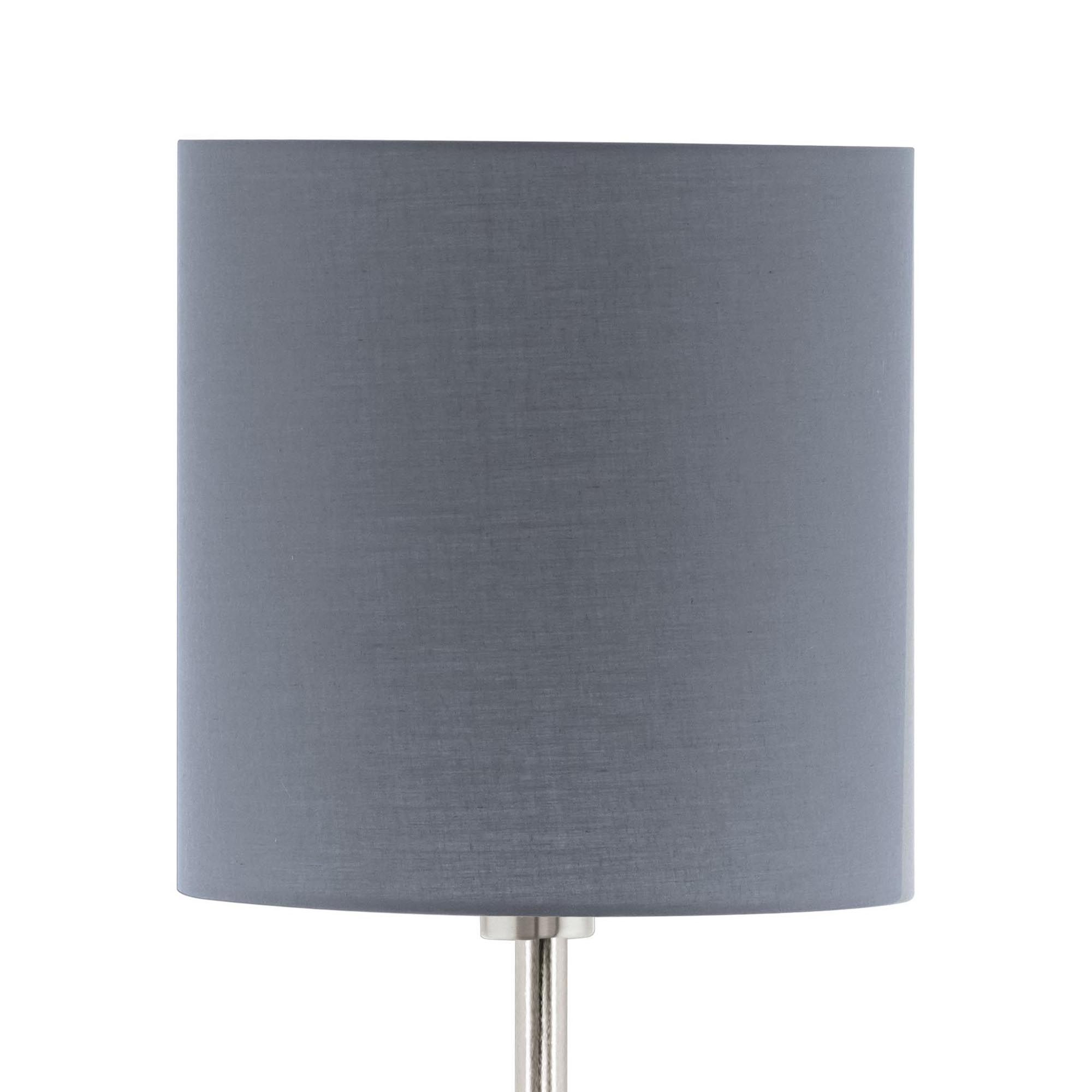 Lampadaire tissu gris PASTERI E27 1X60W