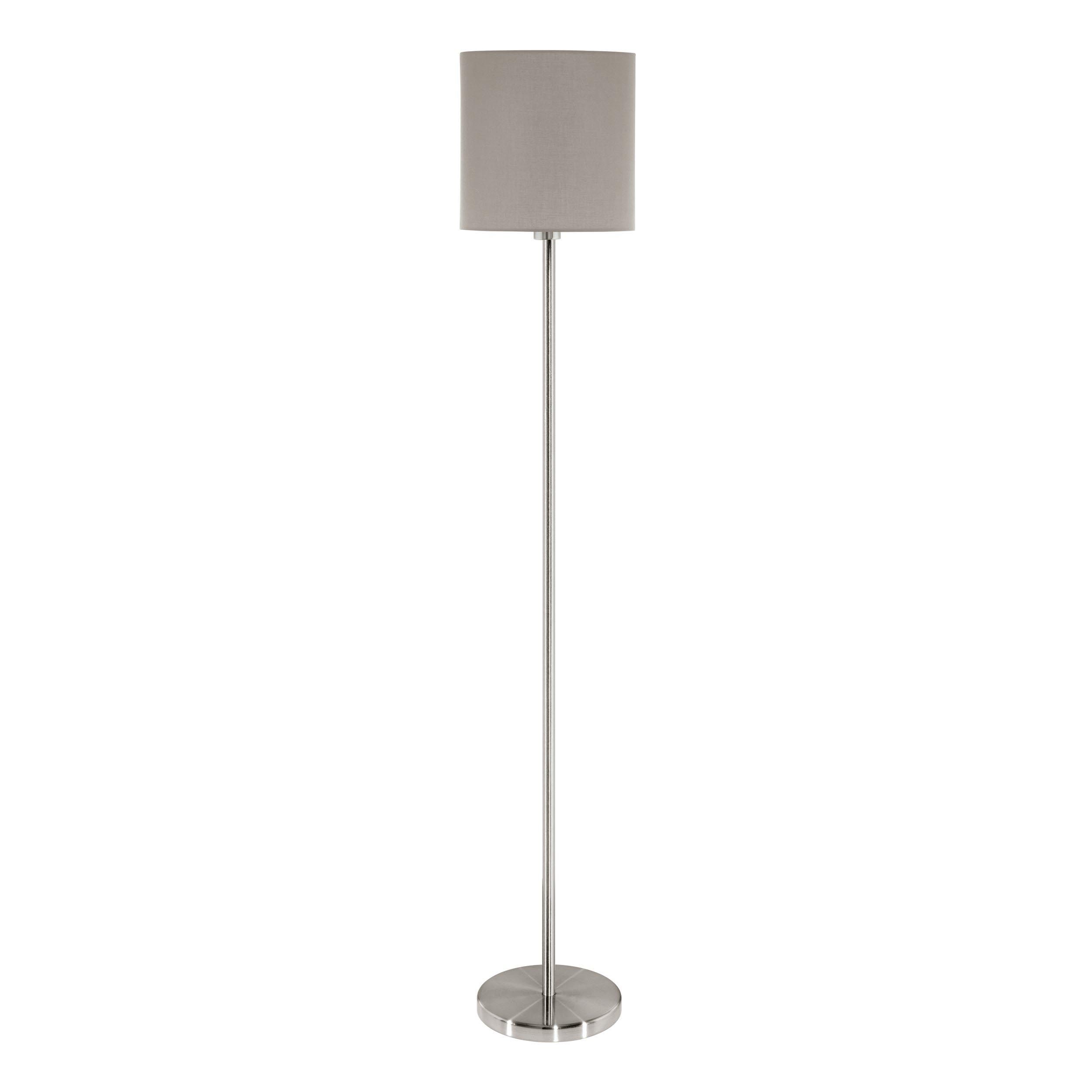 Lampadaire tissu taupe PASTERI E27 1X60W