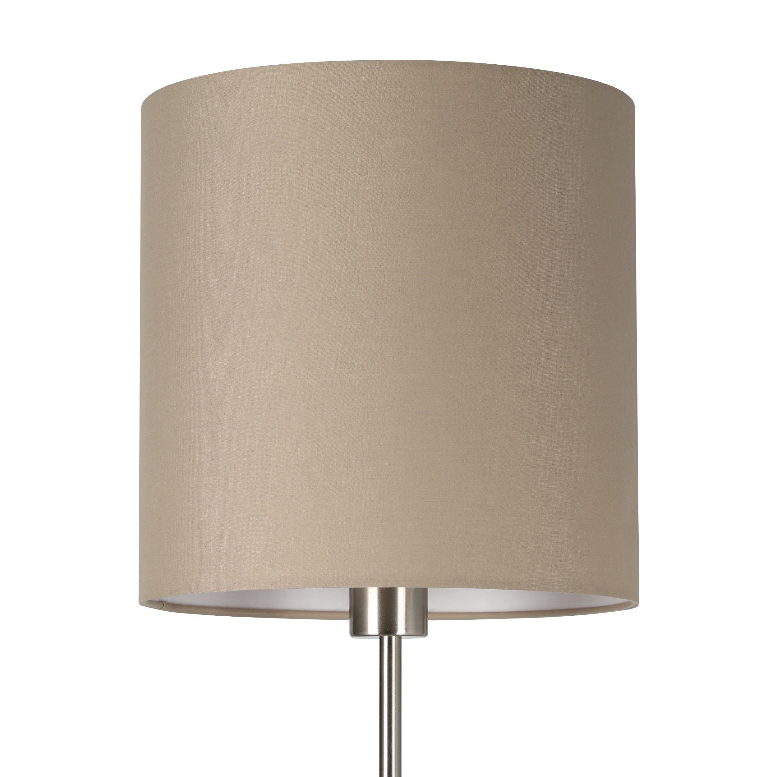 Lampadaire tissu taupe PASTERI E27 1X60W