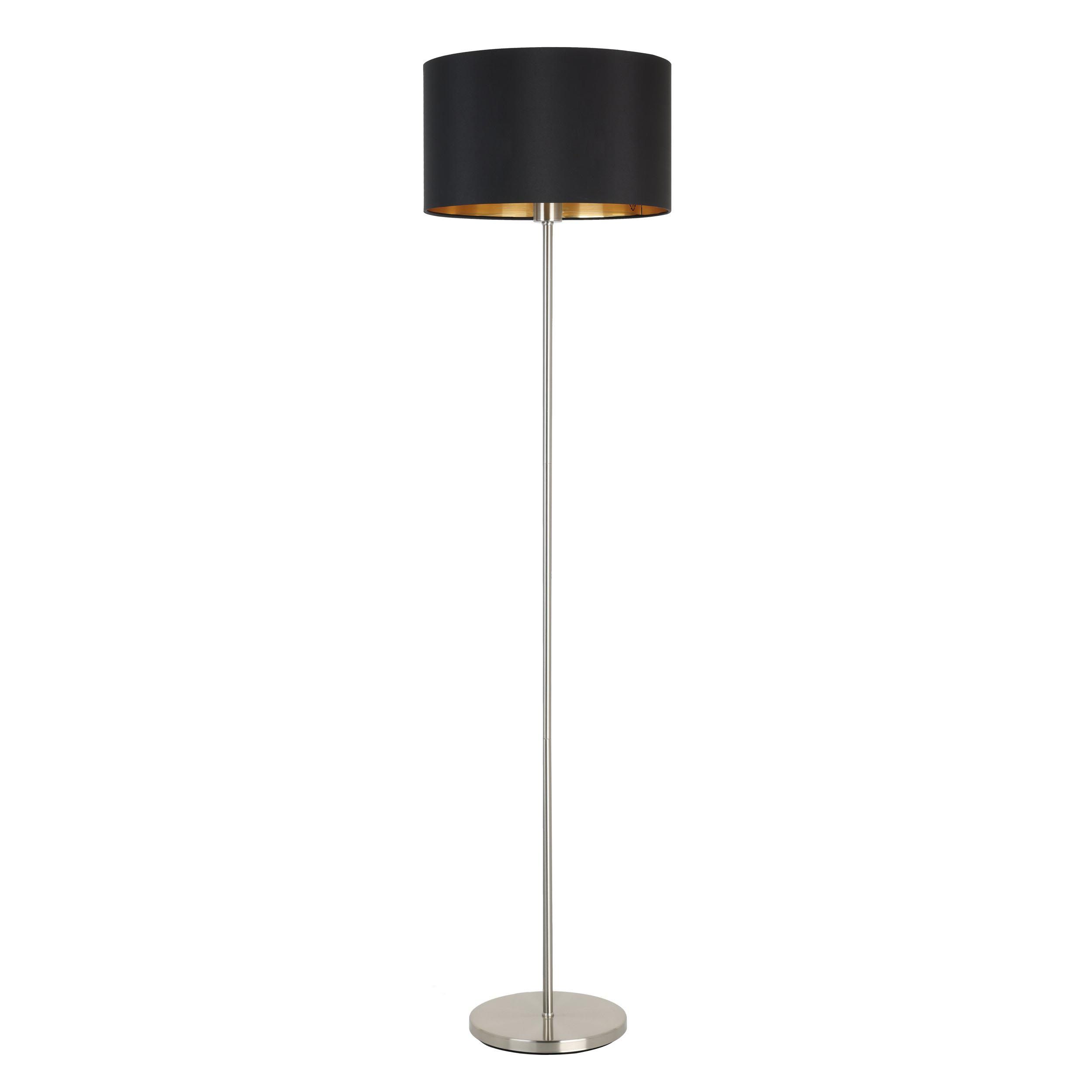 Lampadaire tissu noir MASERLO E27 1X60W