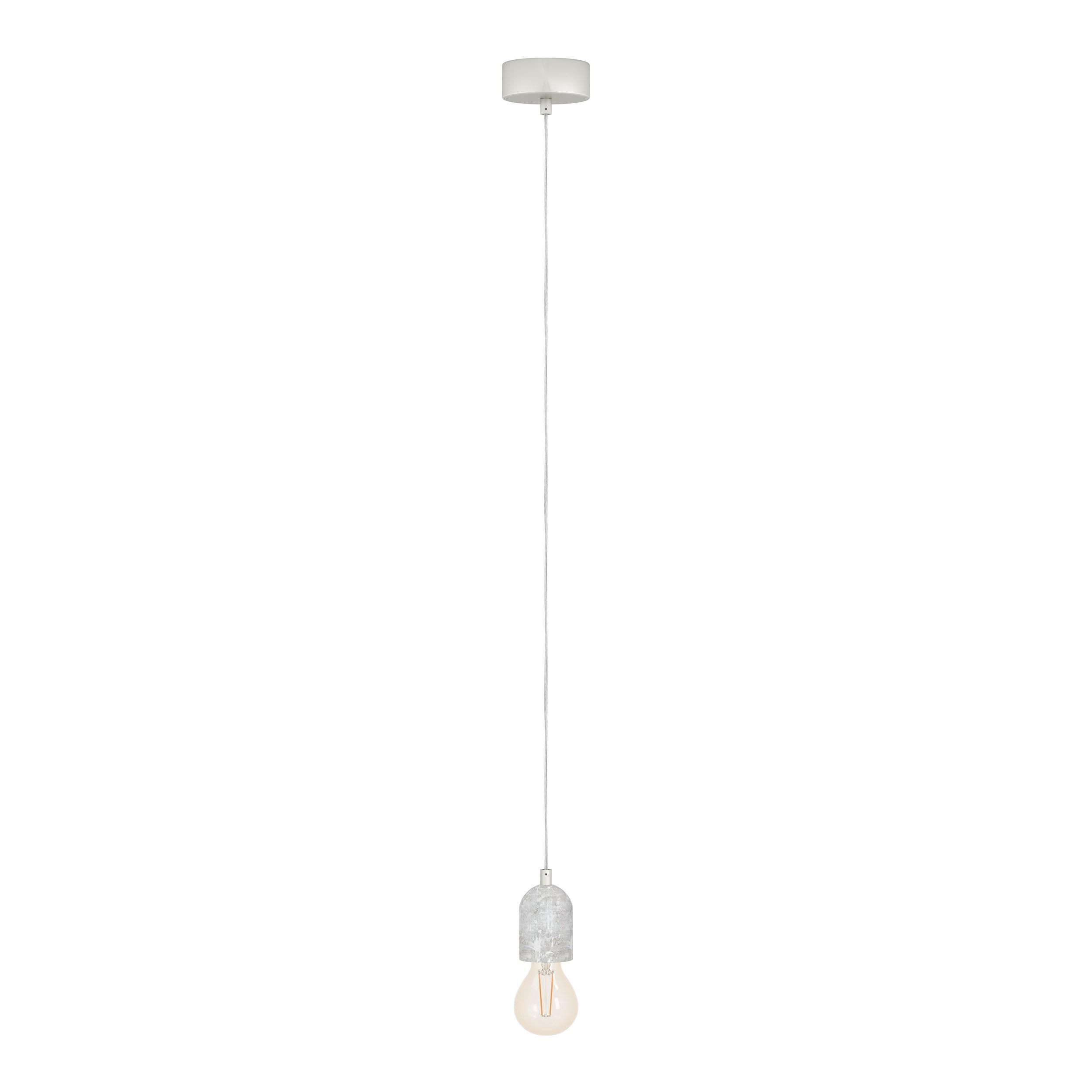 Suspension métal gris SILVARES E27 1X60W