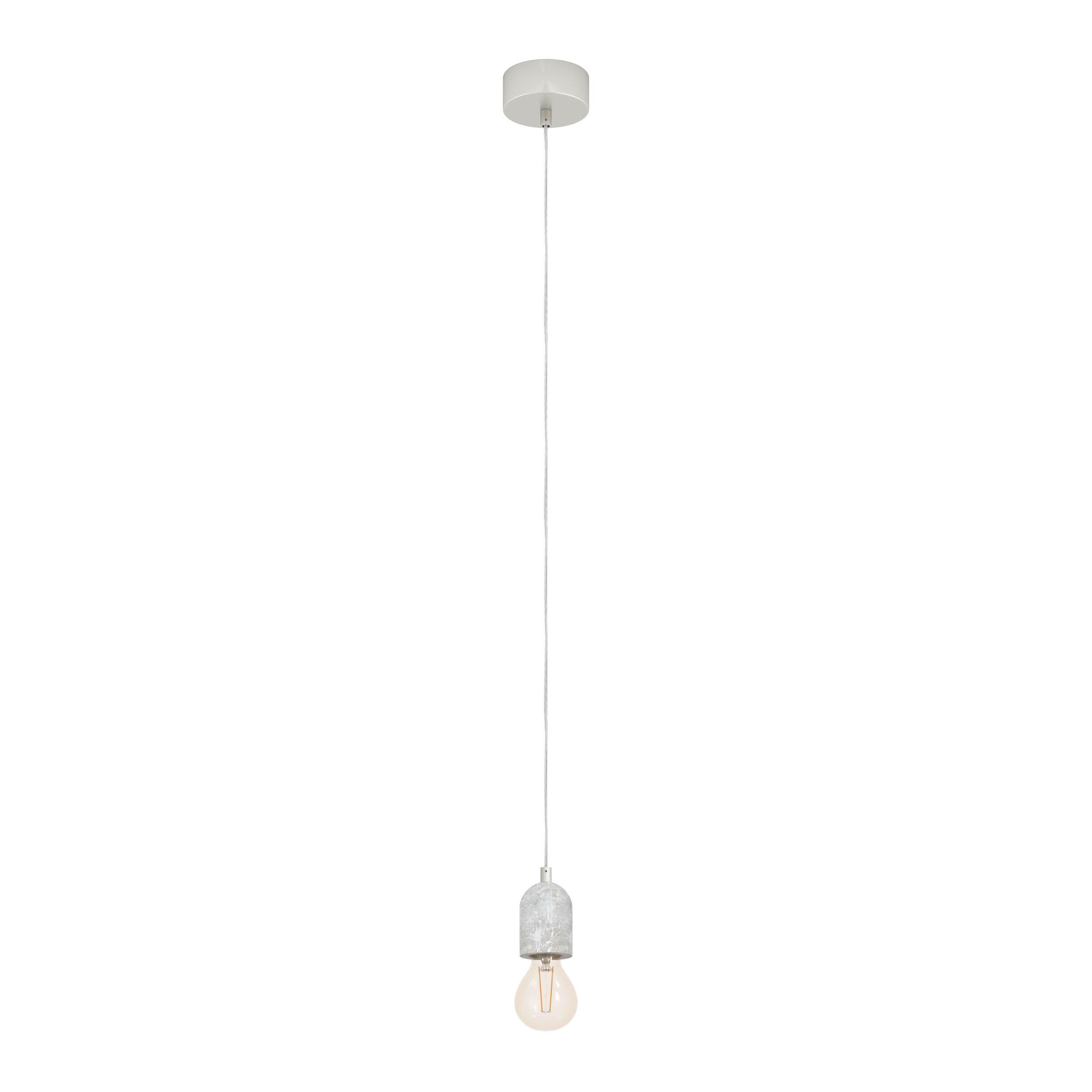 Suspension métal gris SILVARES E27 1X60W