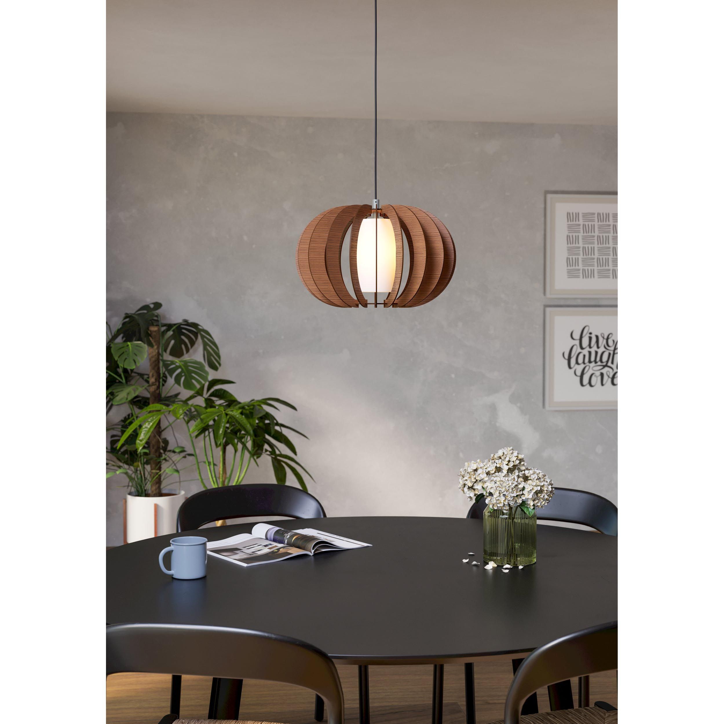 Suspension bois marron STELLATO 3 E27 1X60W