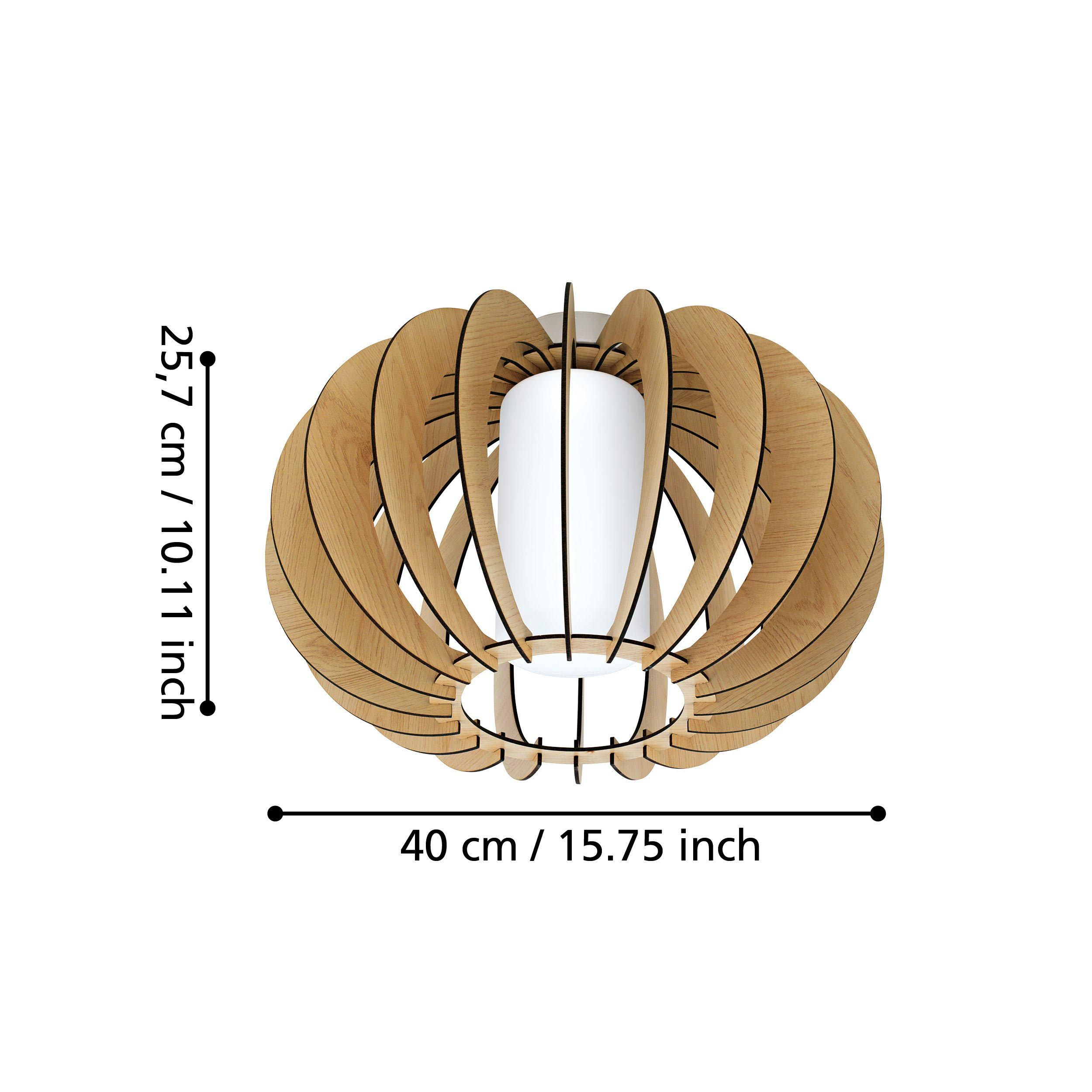 Plafonnier bois naturel STELLATO 1 E27 1X60W