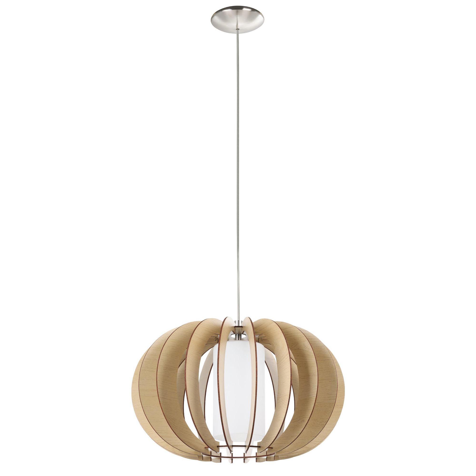 Suspension bois naturel STELLATO 1 E27 1X60W