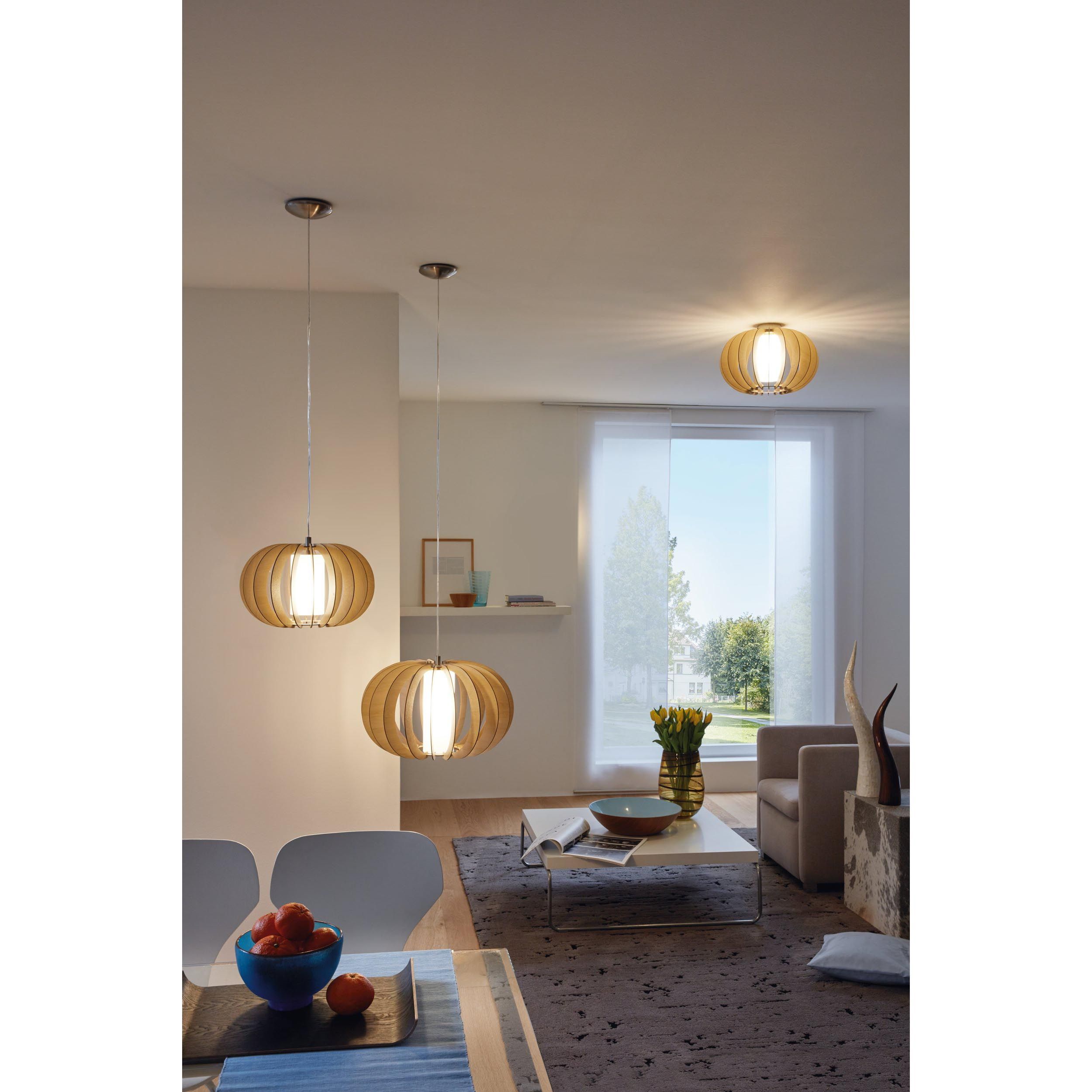 Suspension bois naturel STELLATO 1 E27 1X60W