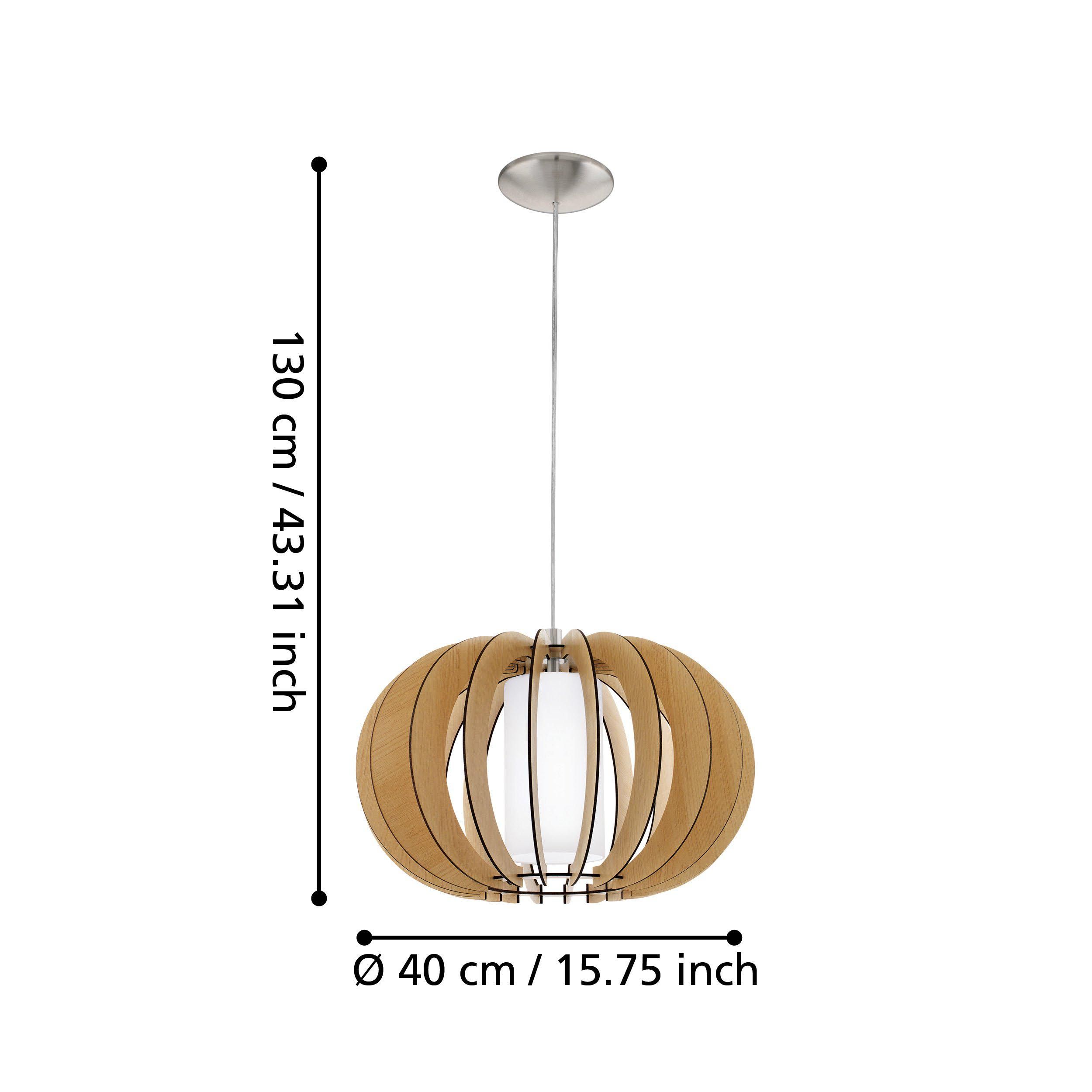 Suspension bois naturel STELLATO 1 E27 1X60W