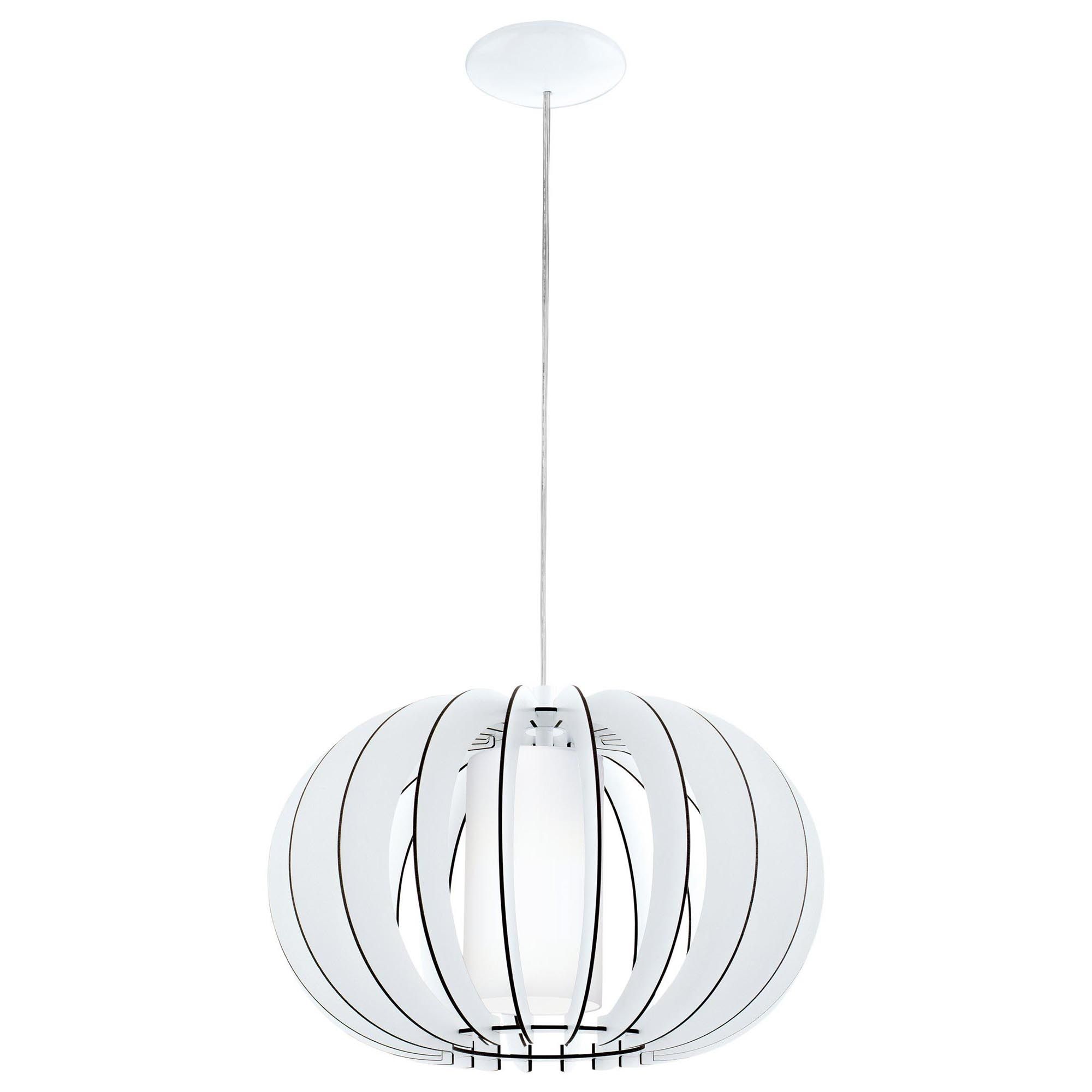 Suspension bois blanc STELLATO 2 E27 1X60W