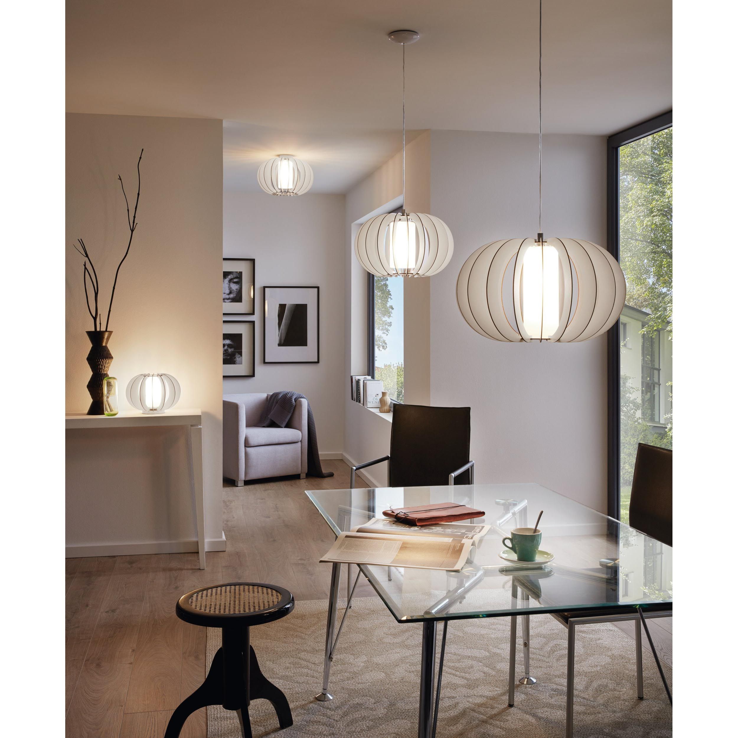 Suspension bois blanc STELLATO 2 E27 1X60W