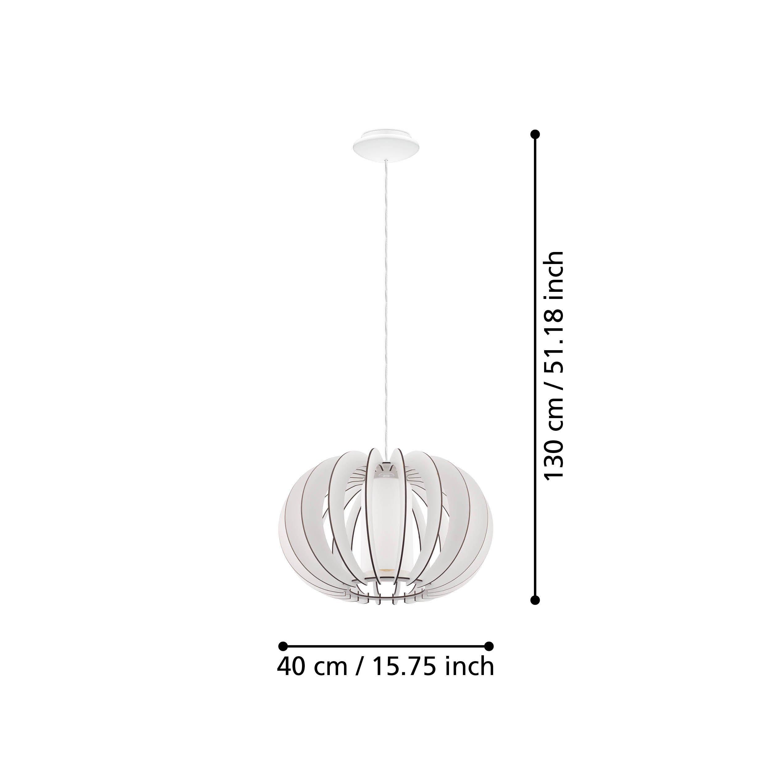 Suspension bois blanc STELLATO 2 E27 1X60W