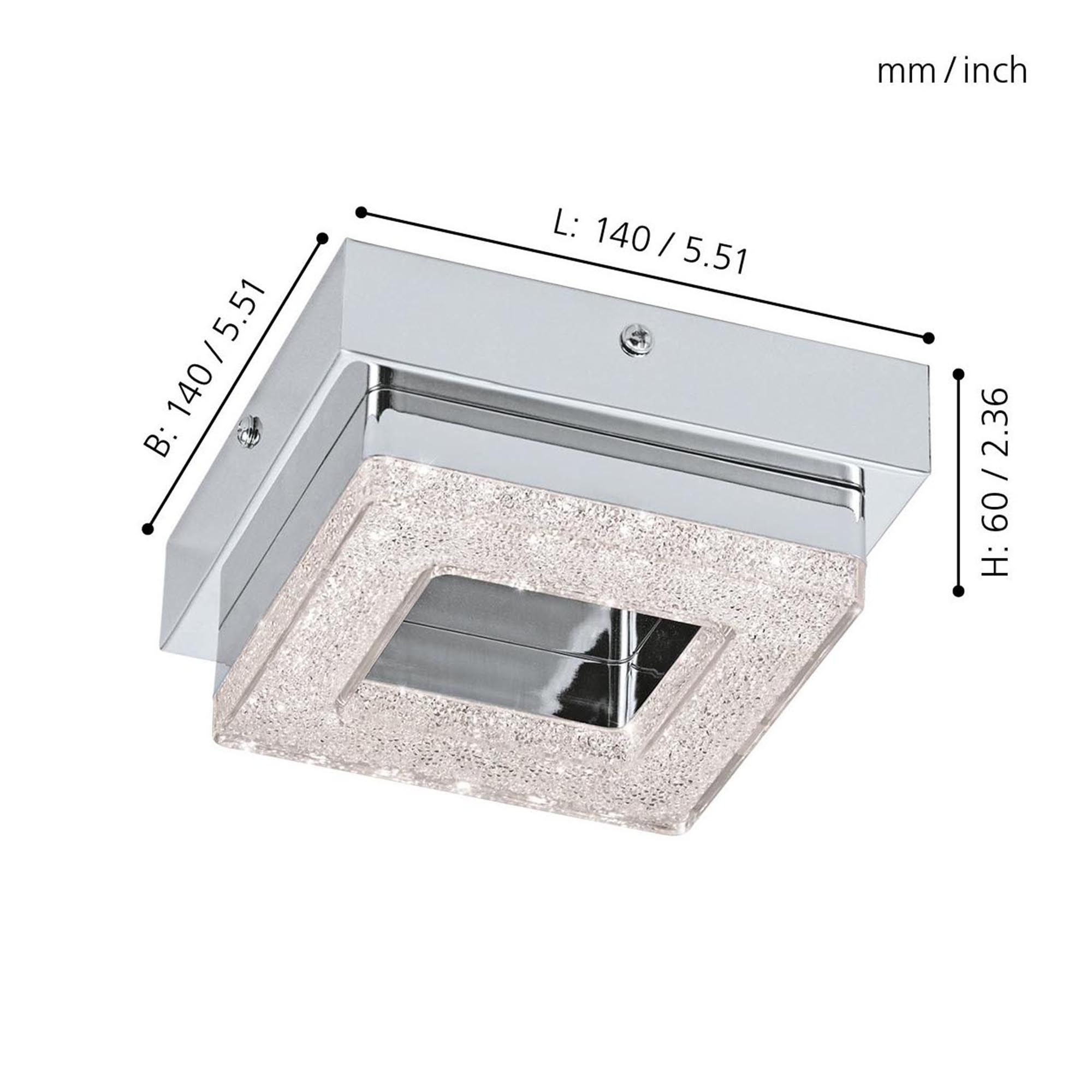 Plafonnier métal argenté FRADELO LED INT 1X3,2W