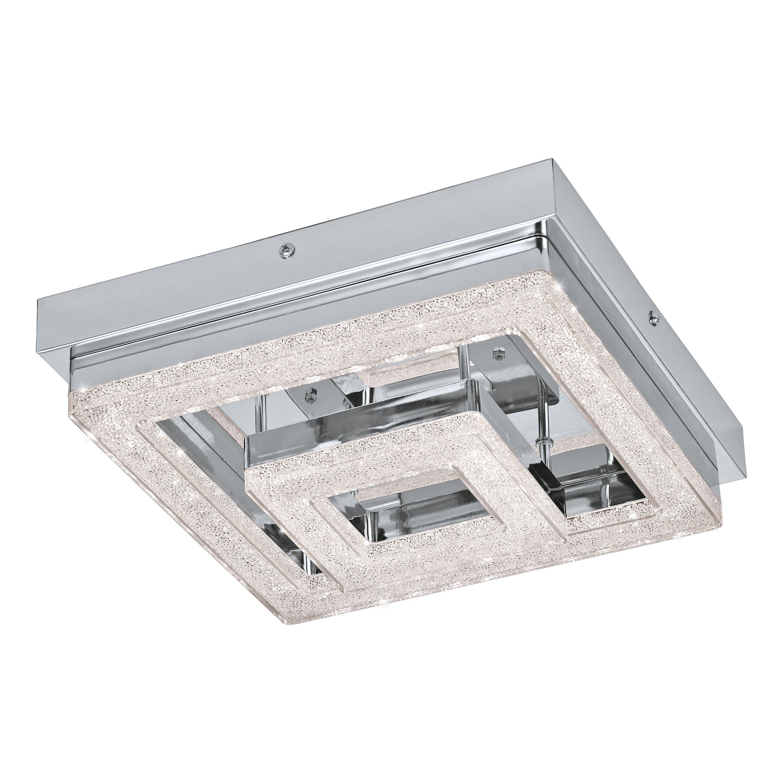 Plafonnier métal argenté FRADELO LED INT 4X2W