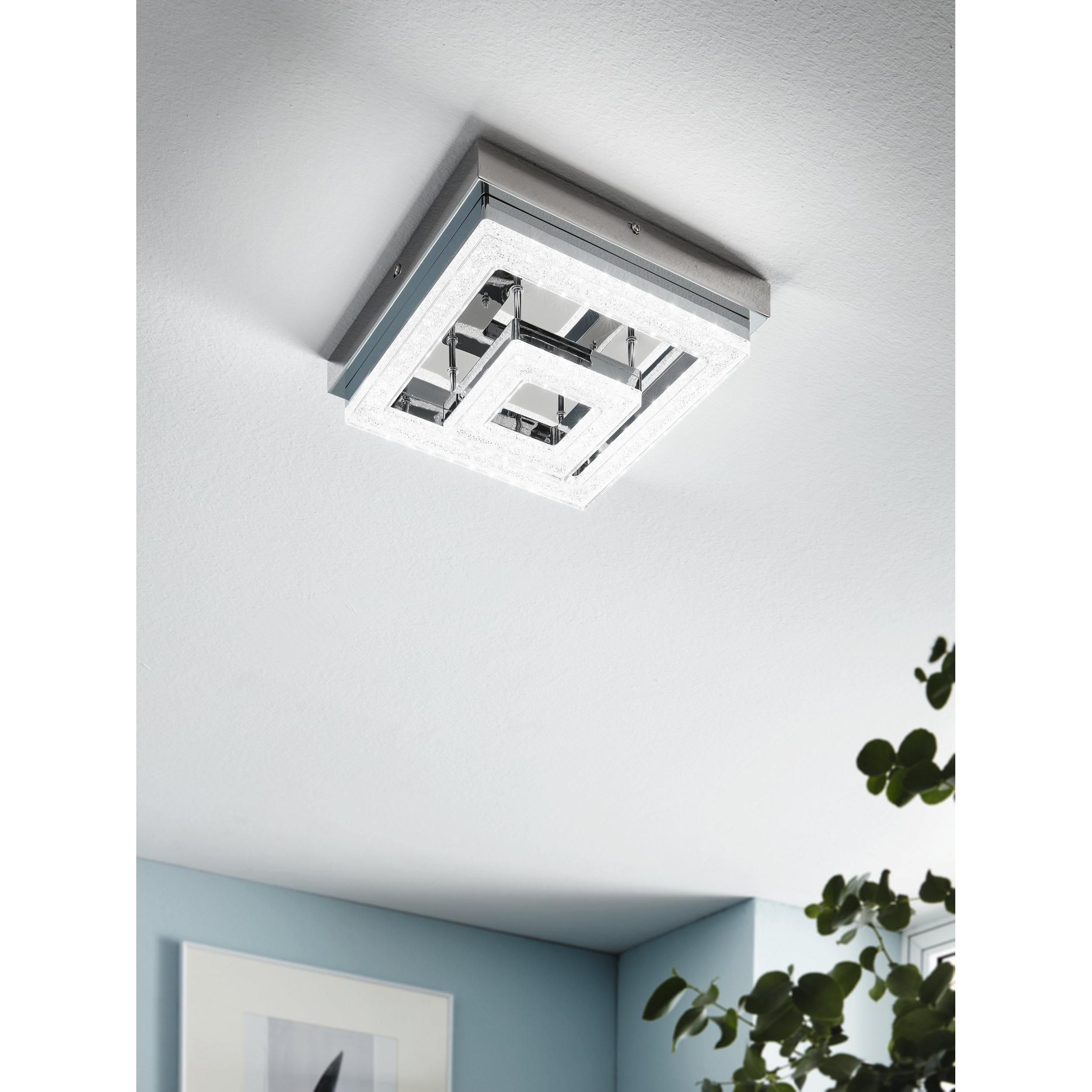 Plafonnier métal argenté FRADELO LED INT 4X2W