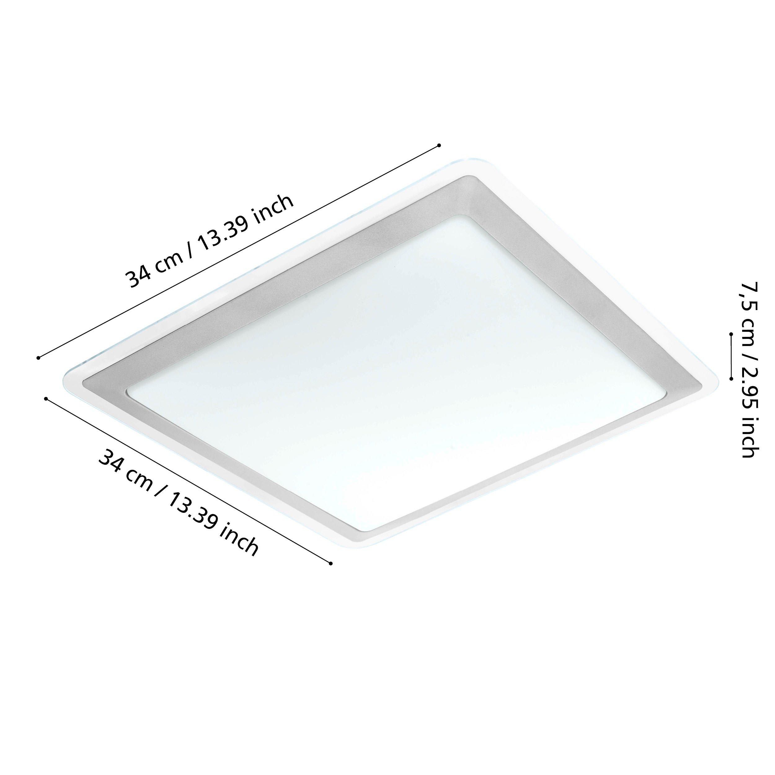 Plafonnier plastique blanc COMPETA 1 LED INT 1X21W